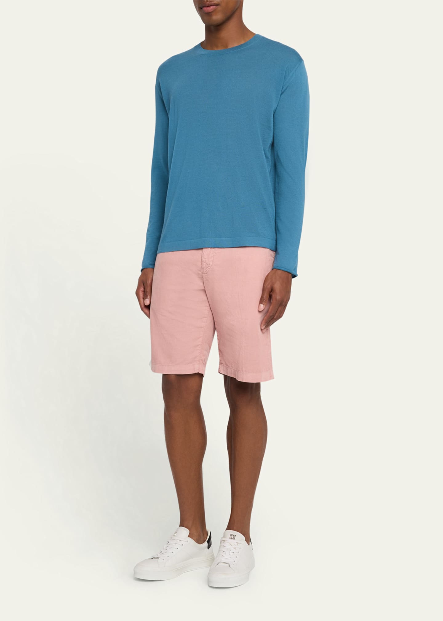 Massimo Alba Men's Flat Front Corduroy Shorts Image 2 of 5