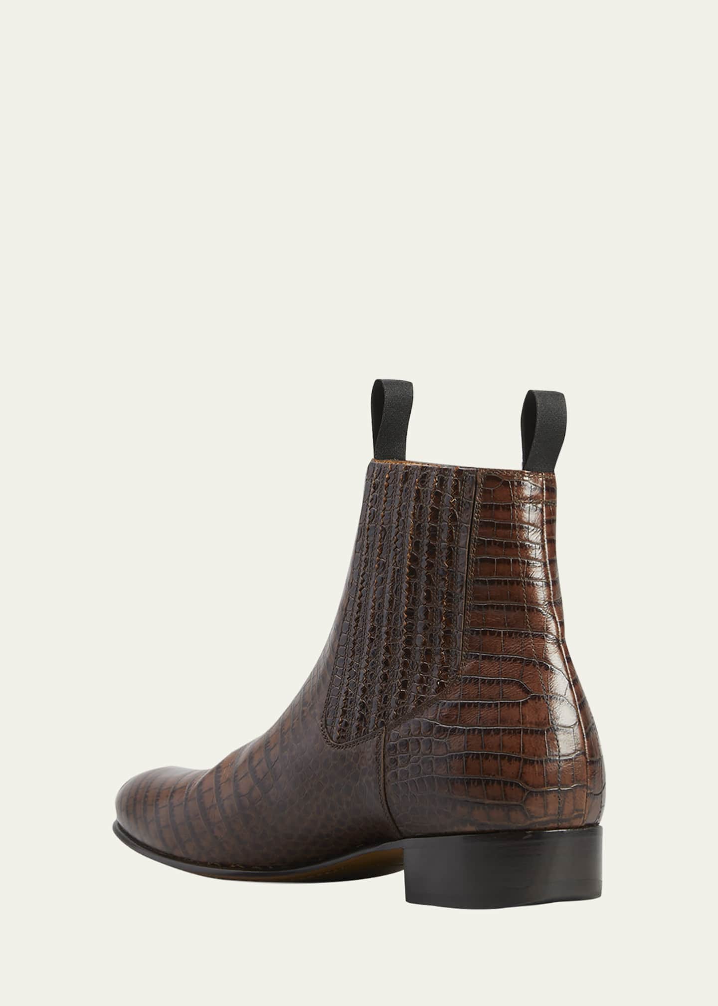 atoom Tips pomp TOM FORD Men's Kurt Alligator-Printed Leather Chelsea Boots - Bergdorf  Goodman