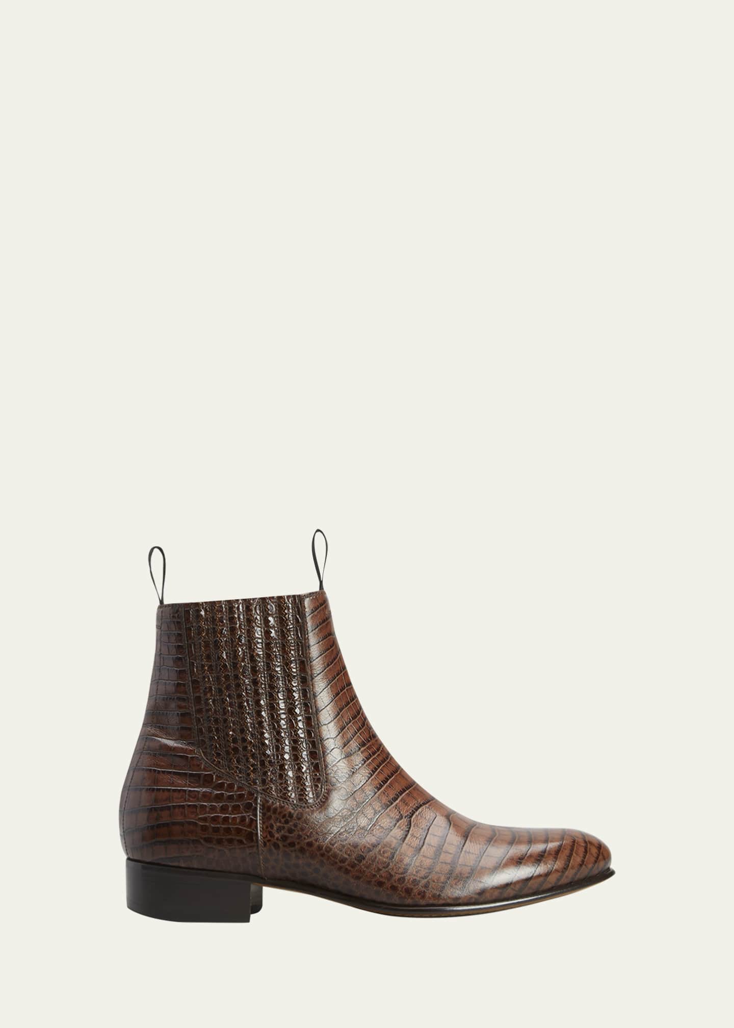 TOM FORD Men's Kurt Alligator-Printed Leather Chelsea Boots - Bergdorf  Goodman