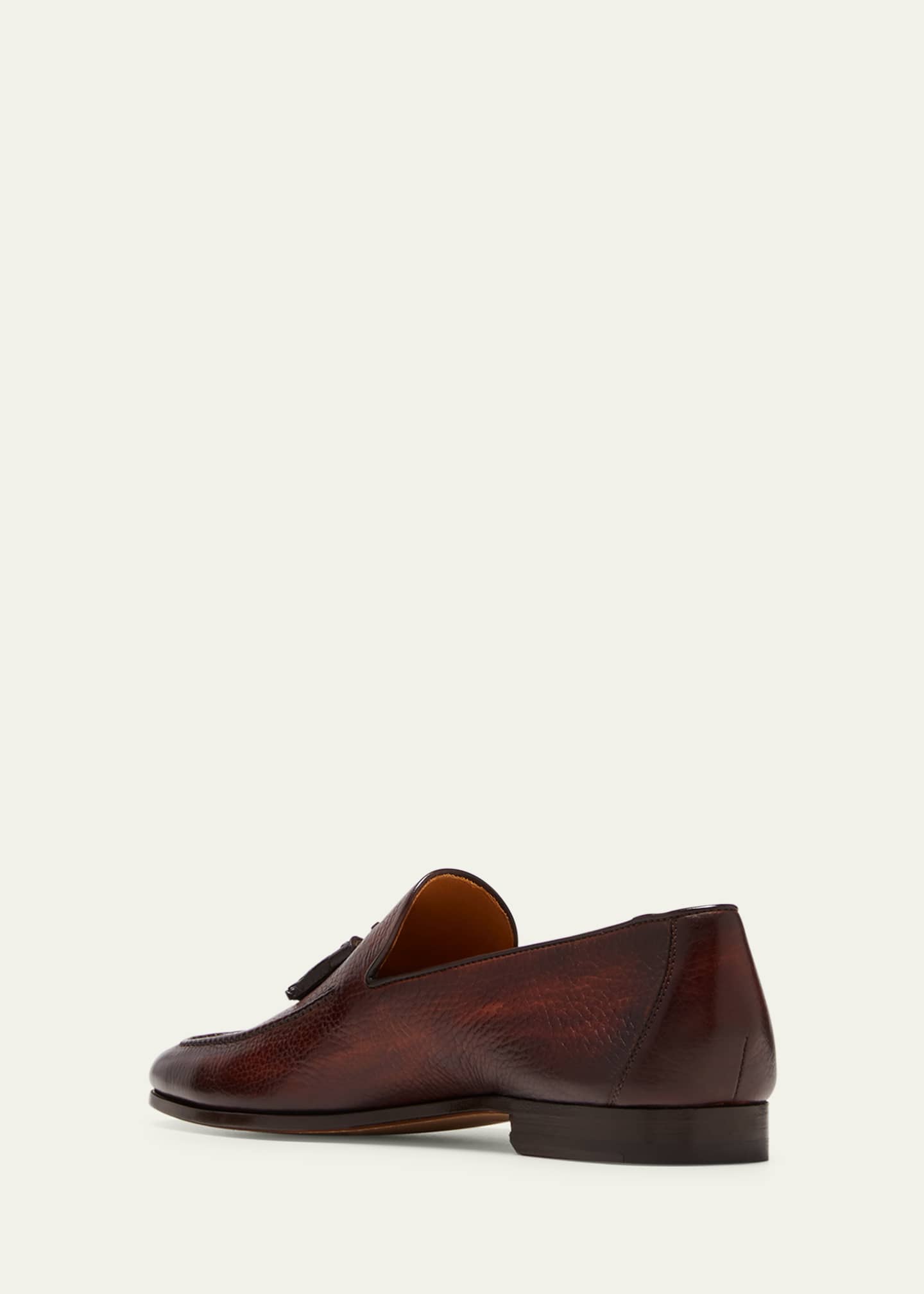Magnanni Men's Seneca Grained Leather Tassel Loafers Image 4 of 5