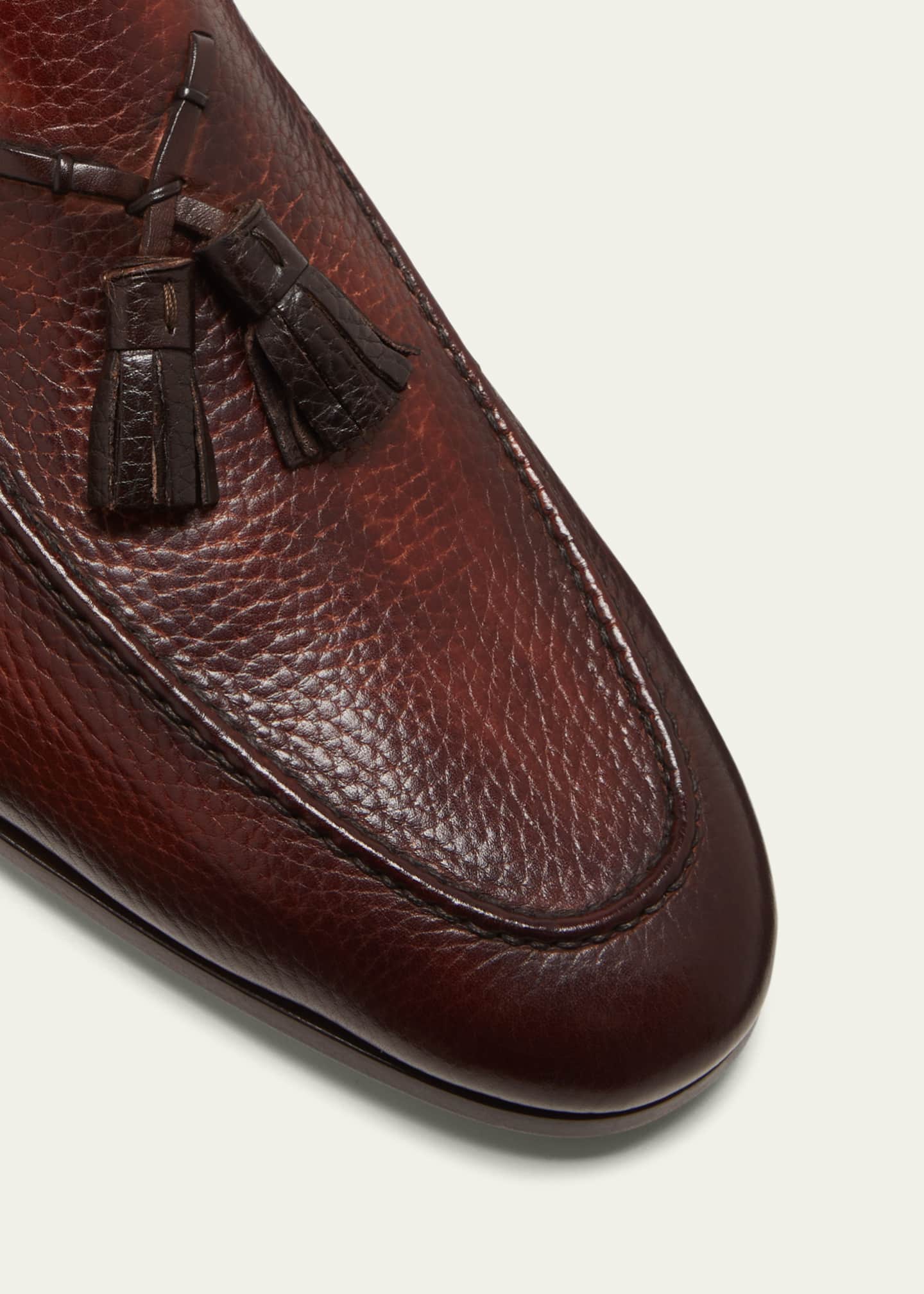 Magnanni Men's Seneca Grained Leather Tassel Loafers Image 5 of 5