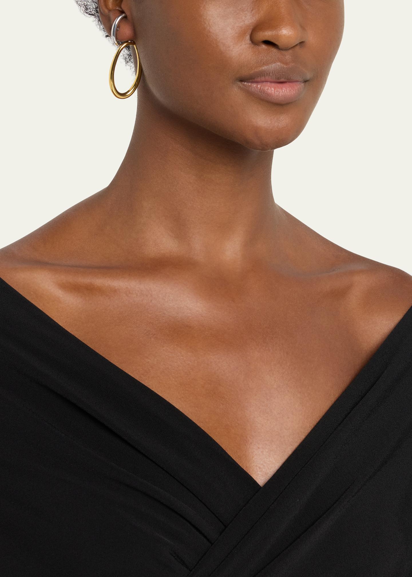 Charlotte Chesnais Delta Earring Two-Tone, Single - Bergdorf Goodman