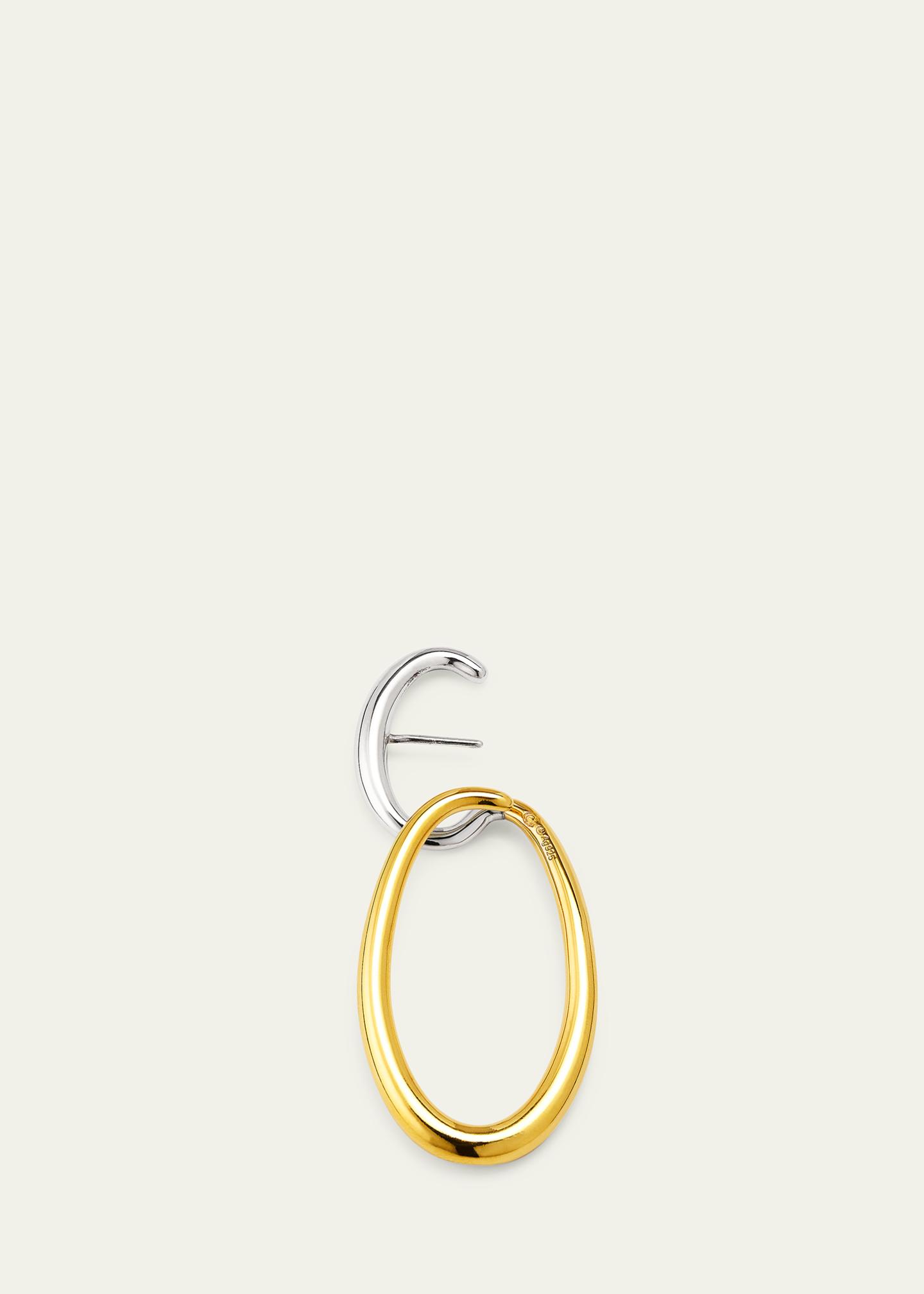 Charlotte Chesnais Delta Earring Two-Tone, Single - Bergdorf Goodman