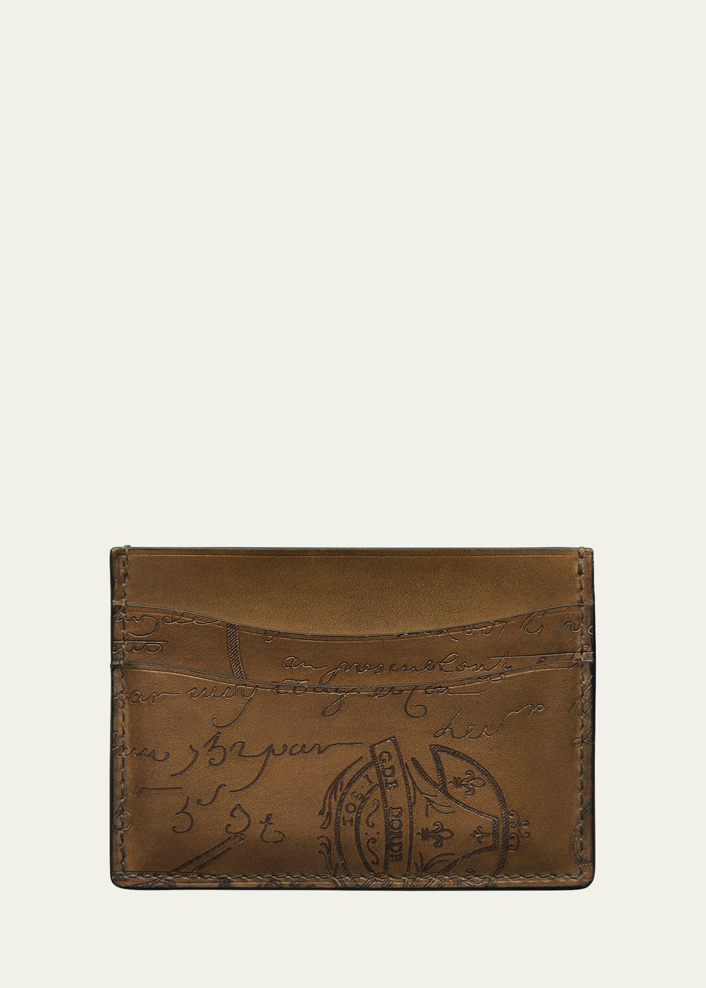Berluti Men's Bambou Neo Scritto Leather Card Holder - Bergdorf Goodman
