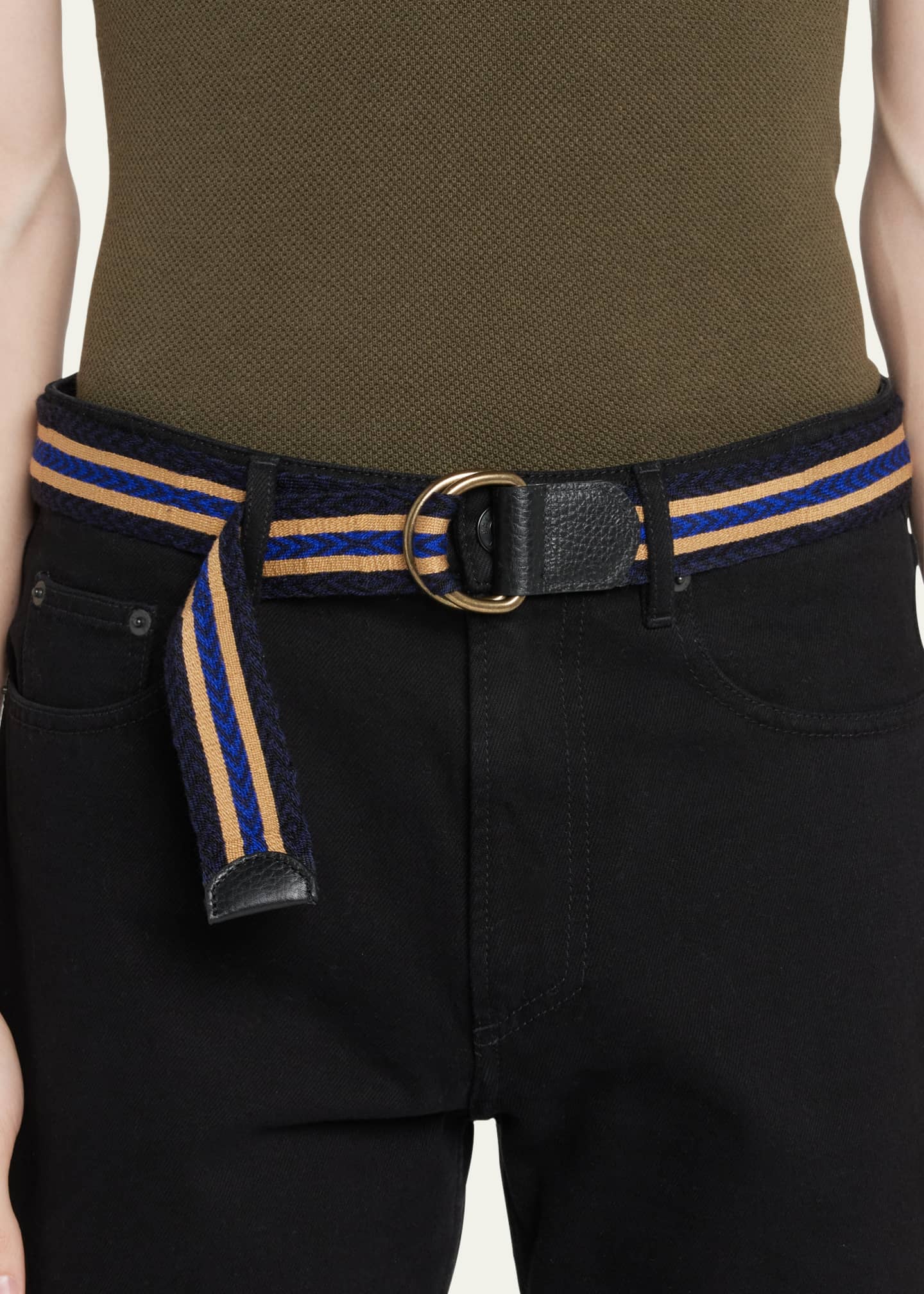 Guanabana Handmade Men's Woven DRing Belt Bergdorf Goodman