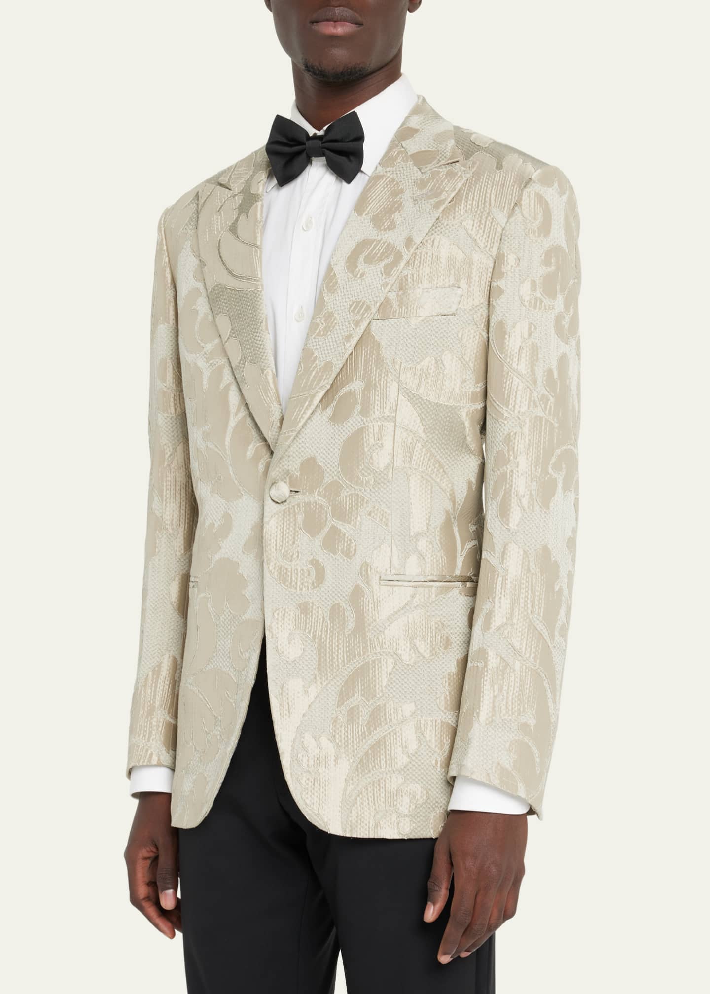 Brioni Men s Floral Jacquard Dinner Jacket