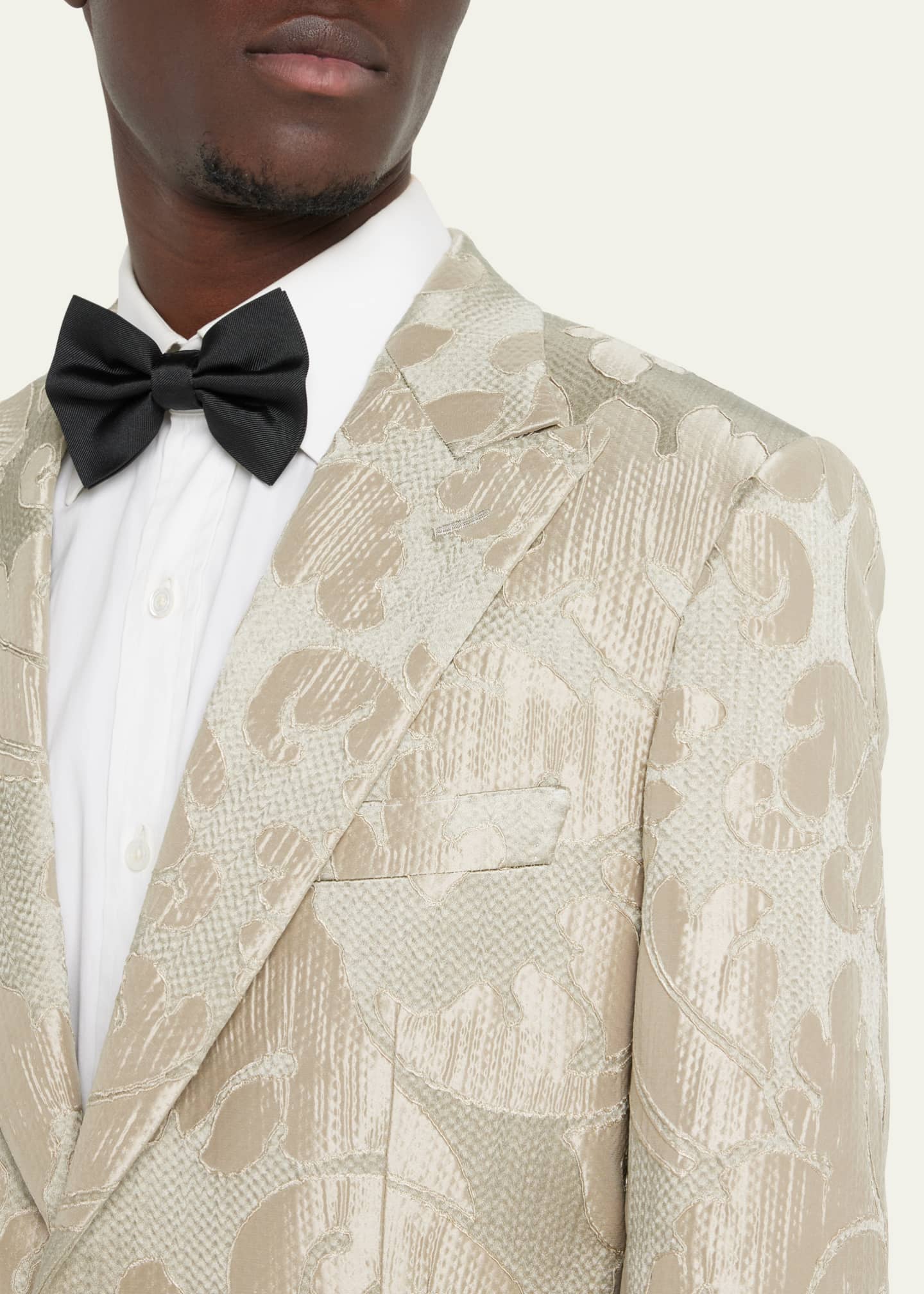 Brioni Men's Floral Jacquard Dinner Jacket Image 5 of 5