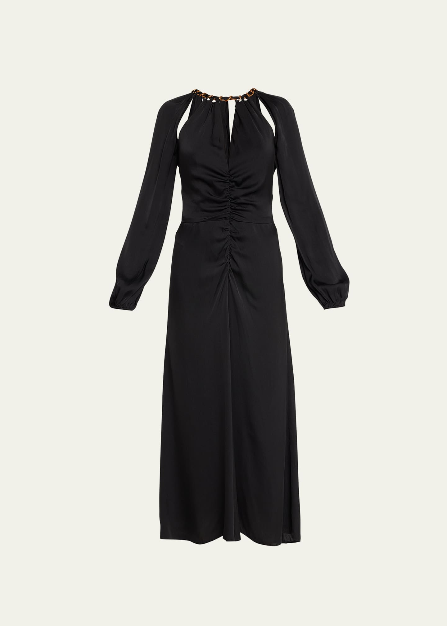 Veronica Beard Fayla Chain-Detailed Cut-Out Maxi Dress - Bergdorf Goodman