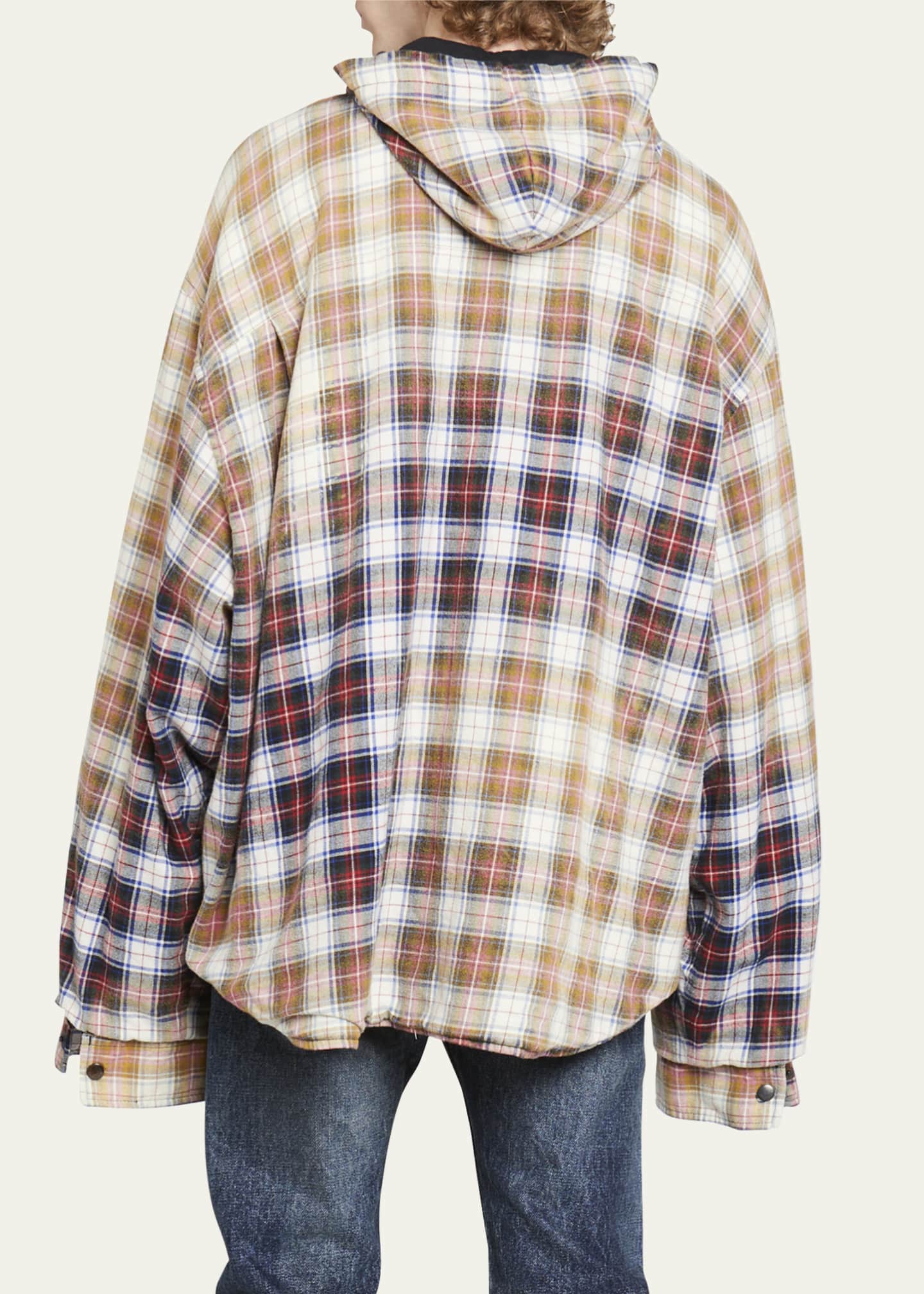 balenciaga flannel mens