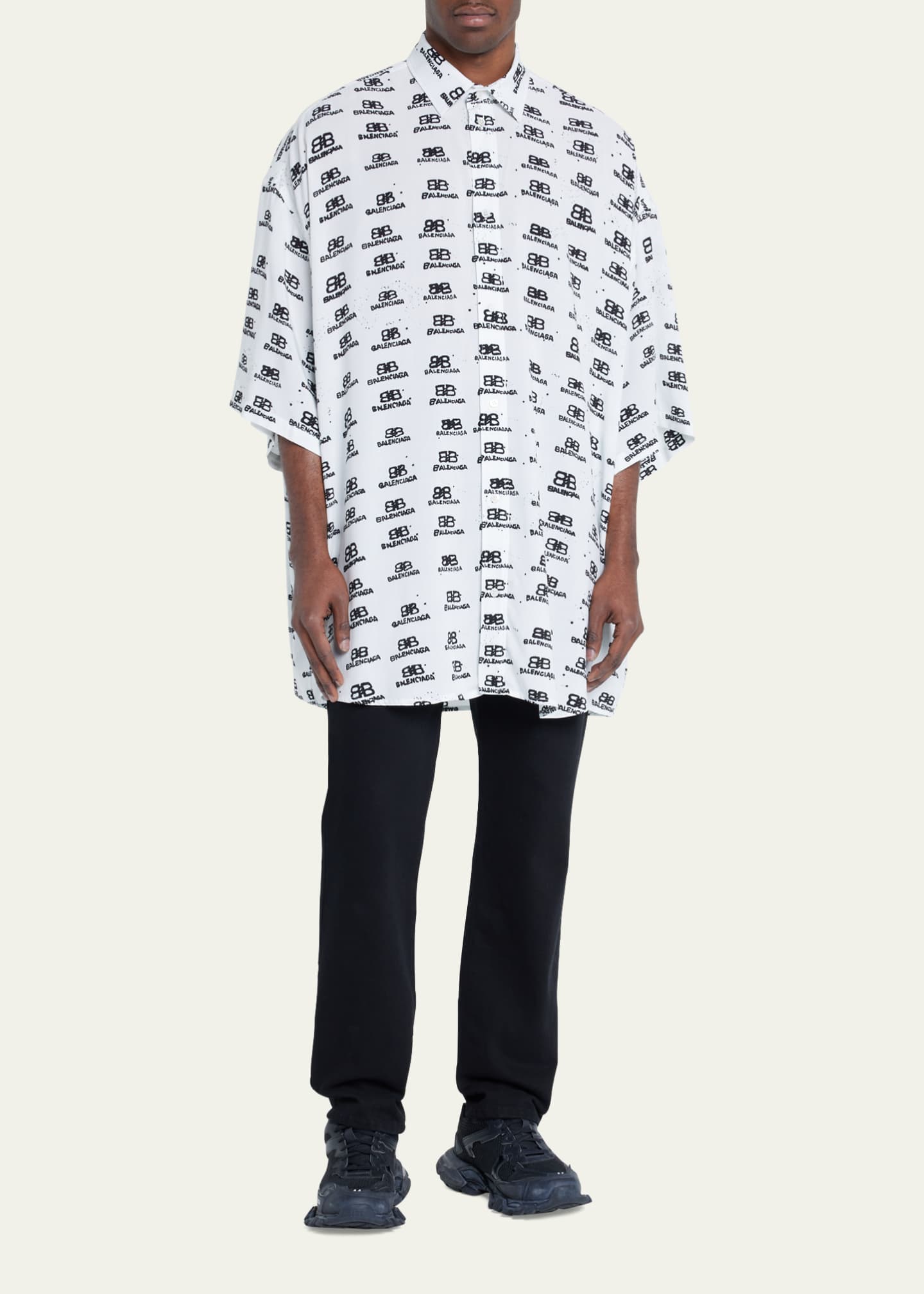 balenciaga two shirts in one