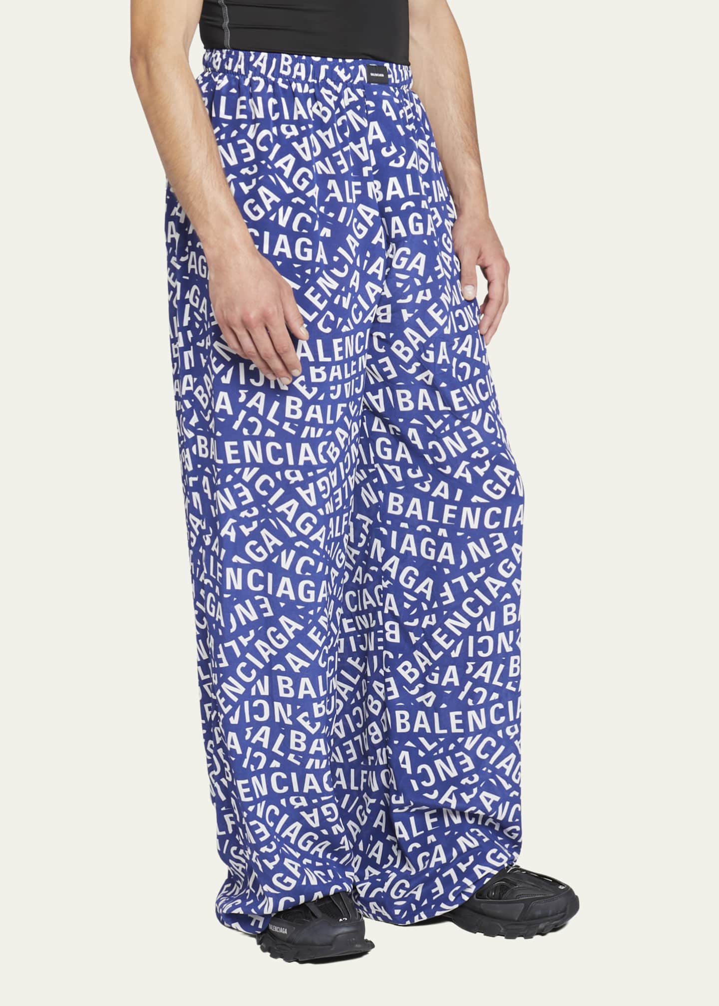 balenciaga logo pants