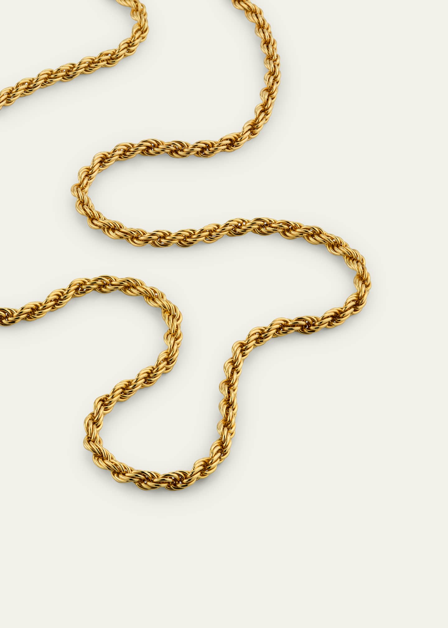 Bergdorf Goodman Men's 14K Yellow Gold Rope Chain Necklace, 24in Image 3 of 4