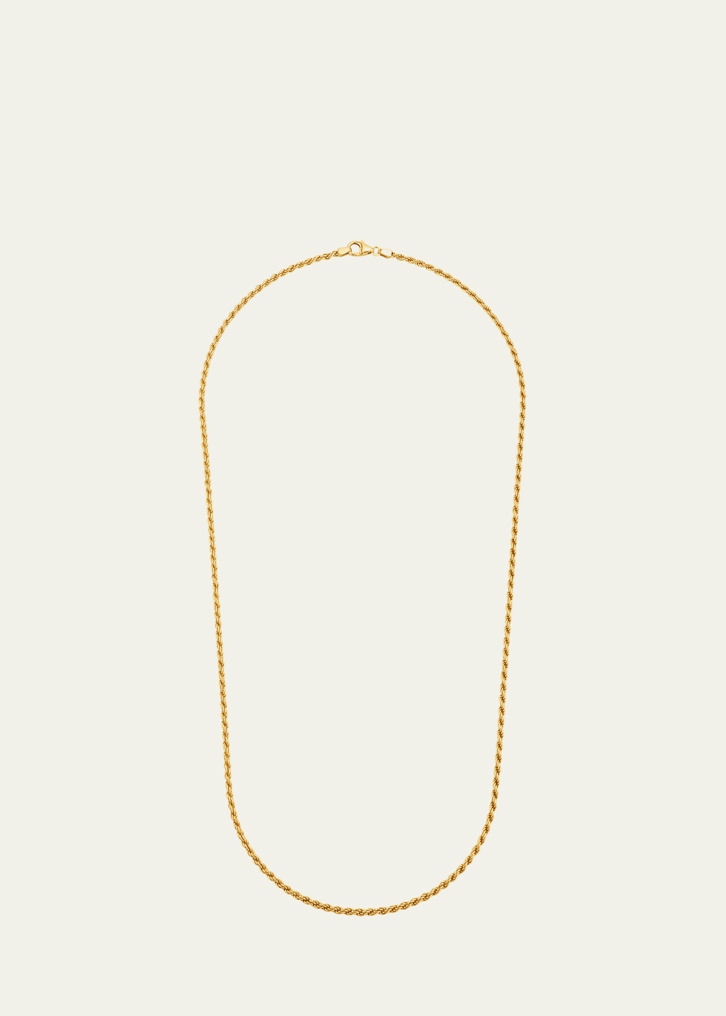 Bergdorf Goodman Men's 14K Yellow Gold Rope Chain Necklace, 24in Image 1 of 4