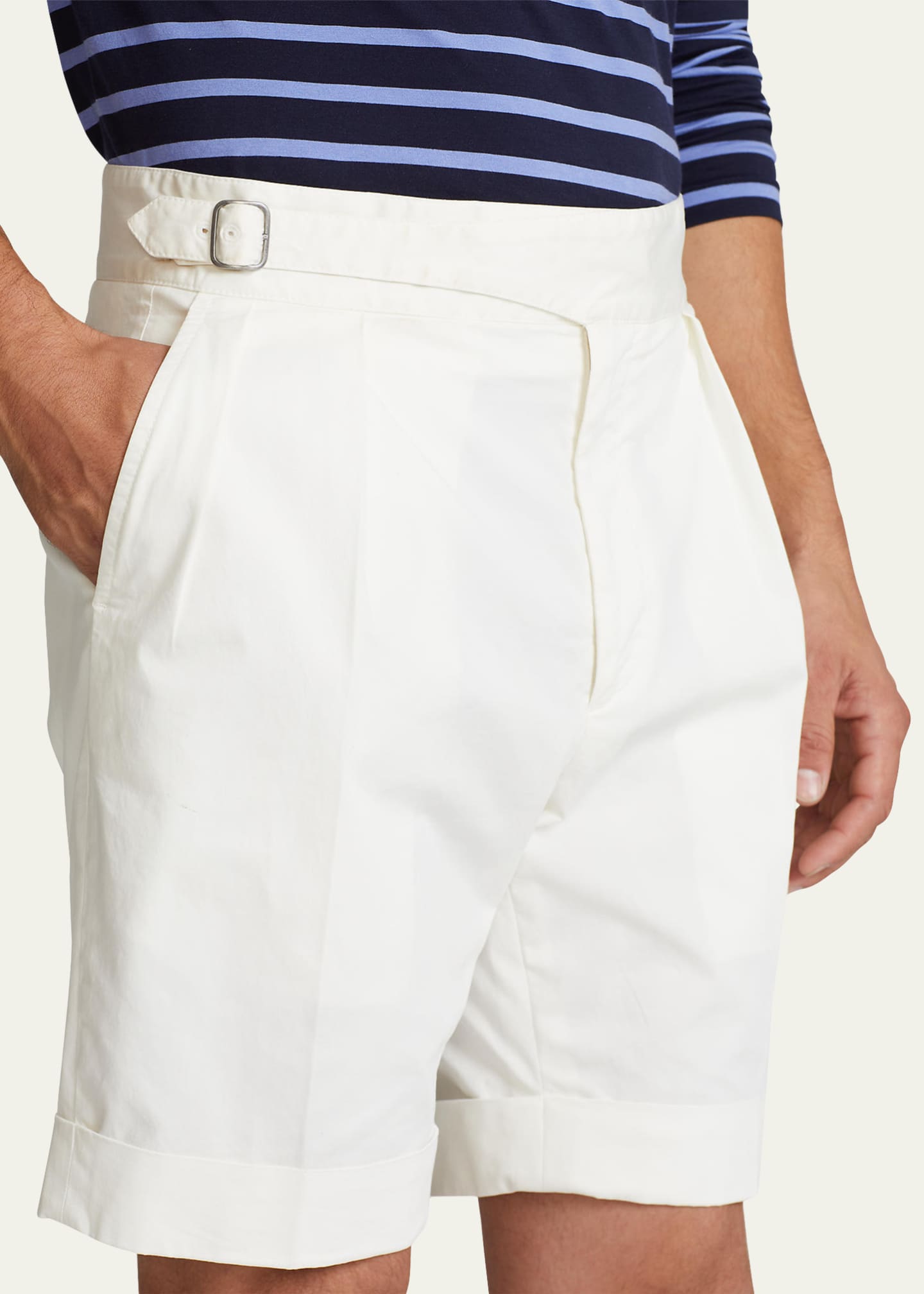 Ralph Lauren Purple Label Men's Byron High-Rise Stretch Chino Shorts ...