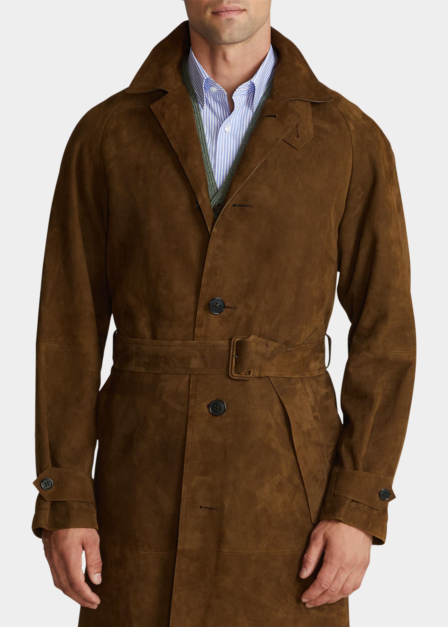 Burberry's BURBERRYS OF LONDON Balmacaan Coat, Men's Size L cotton navy blue type Vintage Second Hand