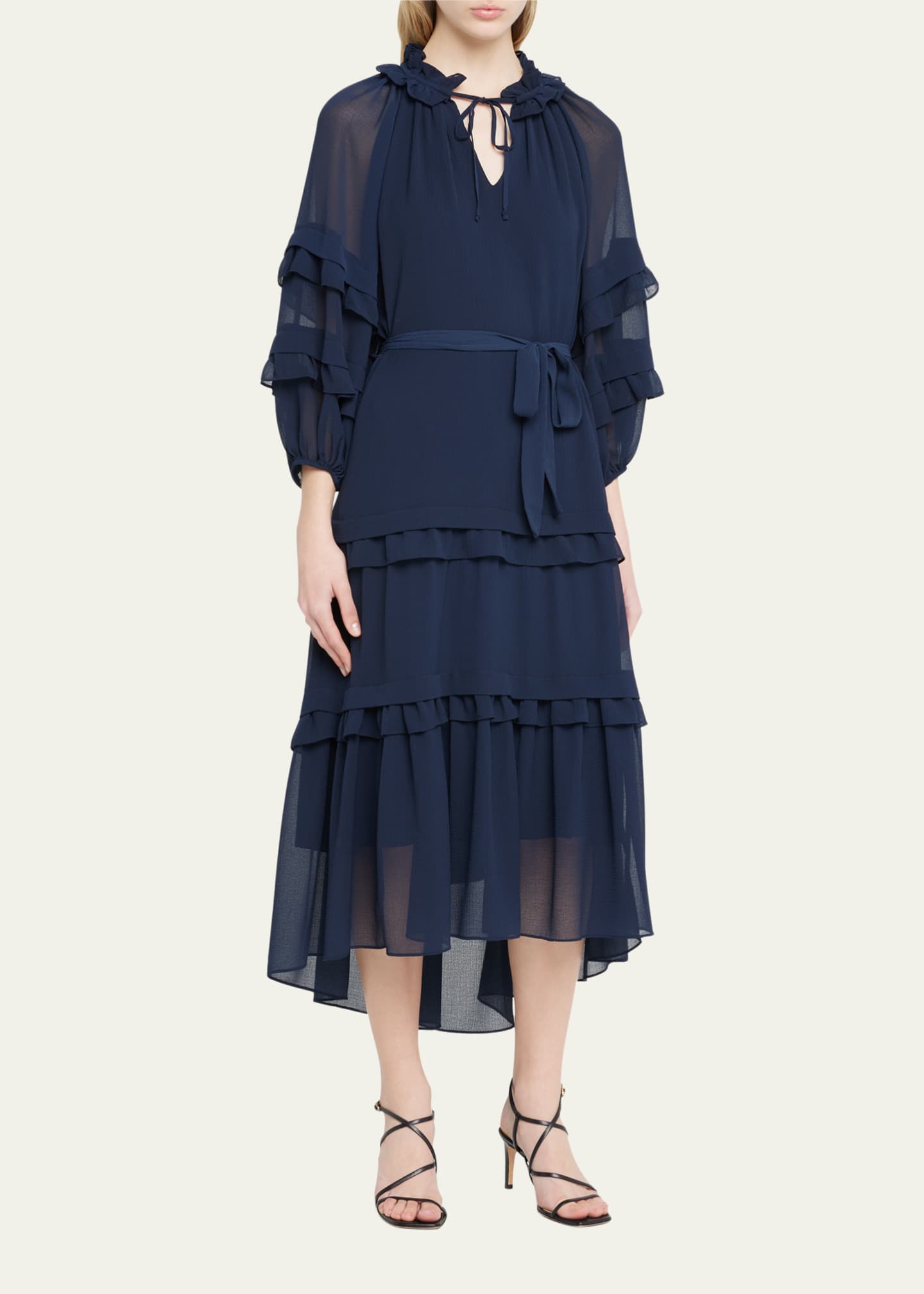 Kobi halperin robin tiered halter dress clearance