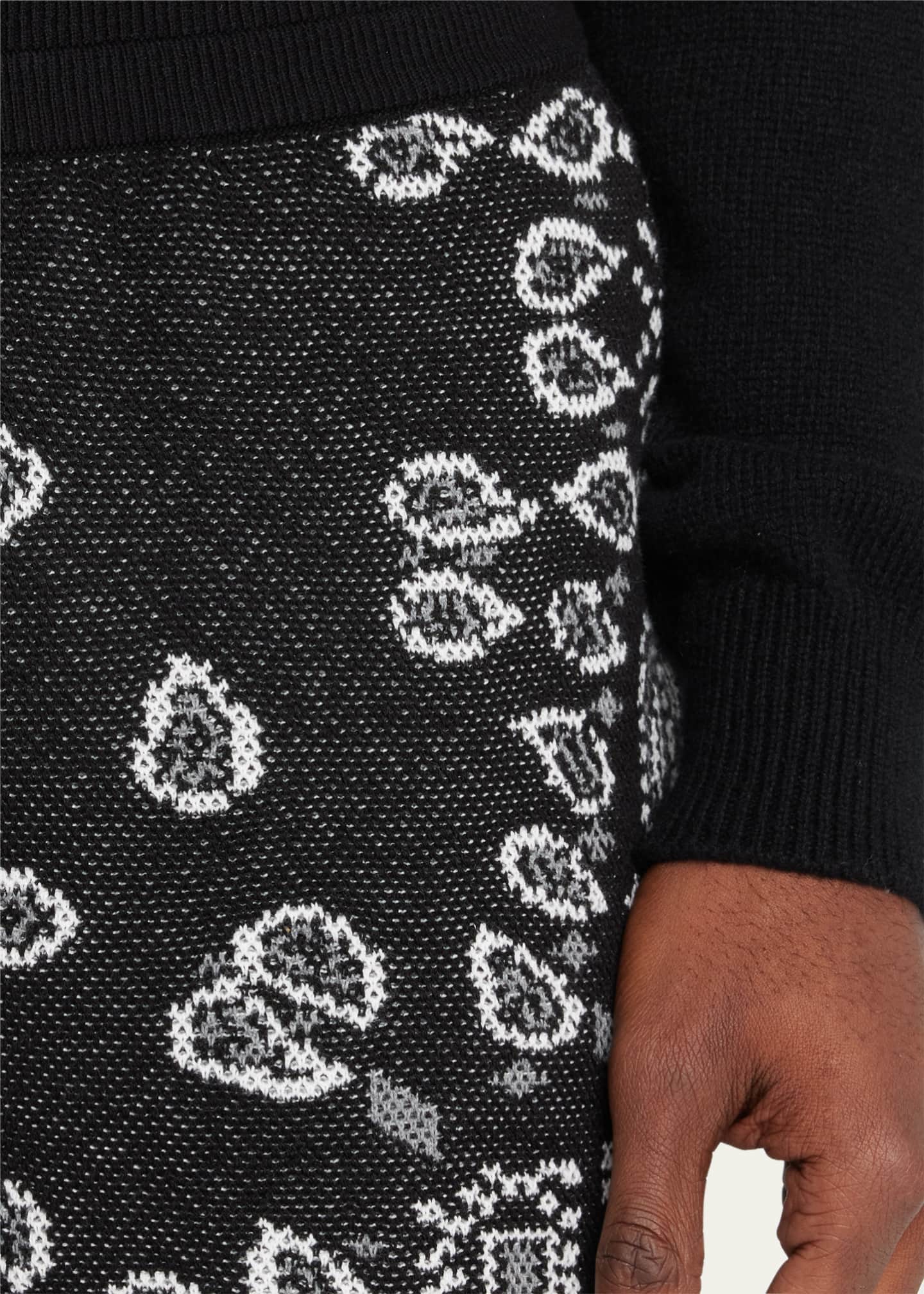 Alanui Men's Pique Bandana Shorts Bergdorf Goodman