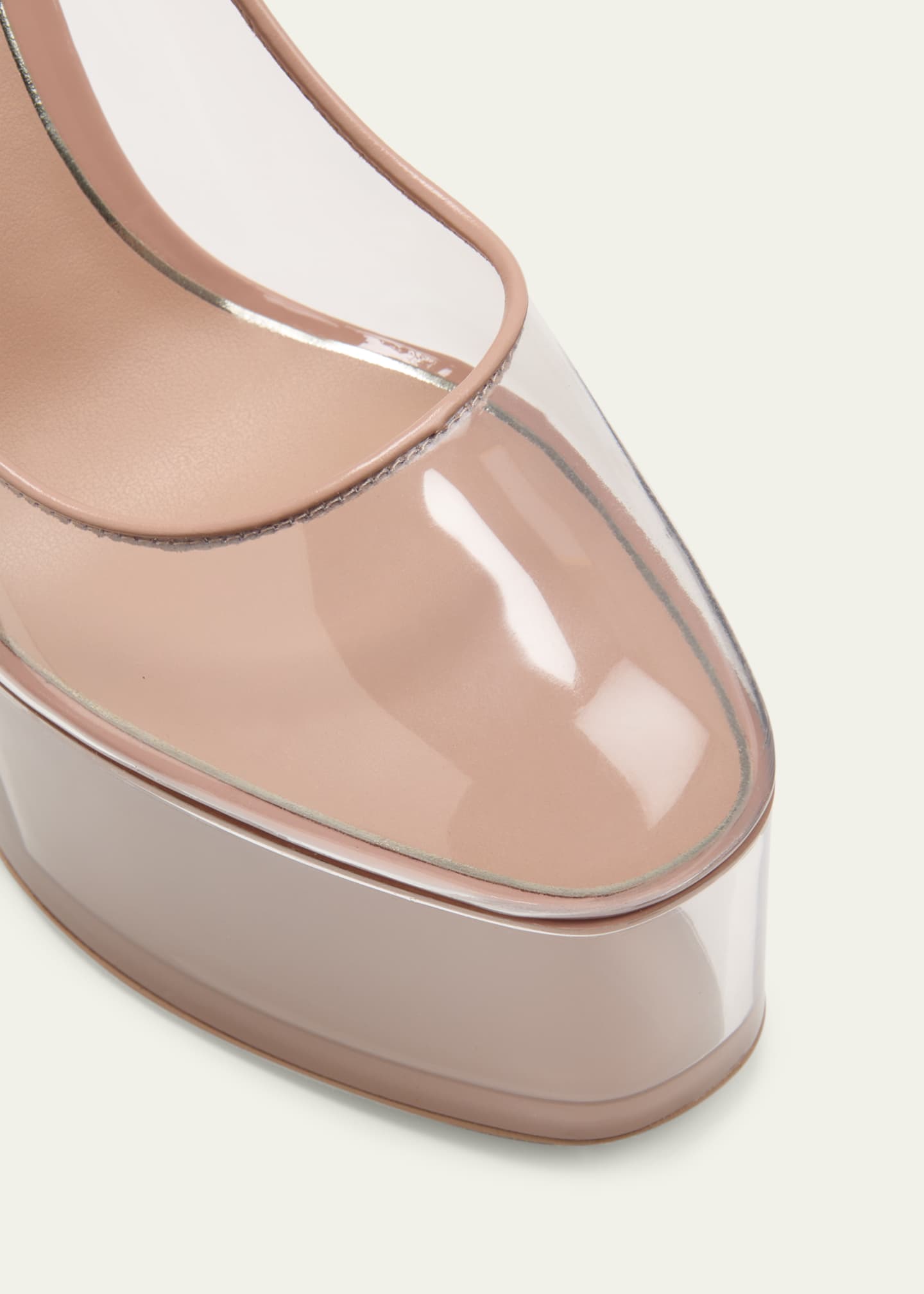 Clear store valentino sandals