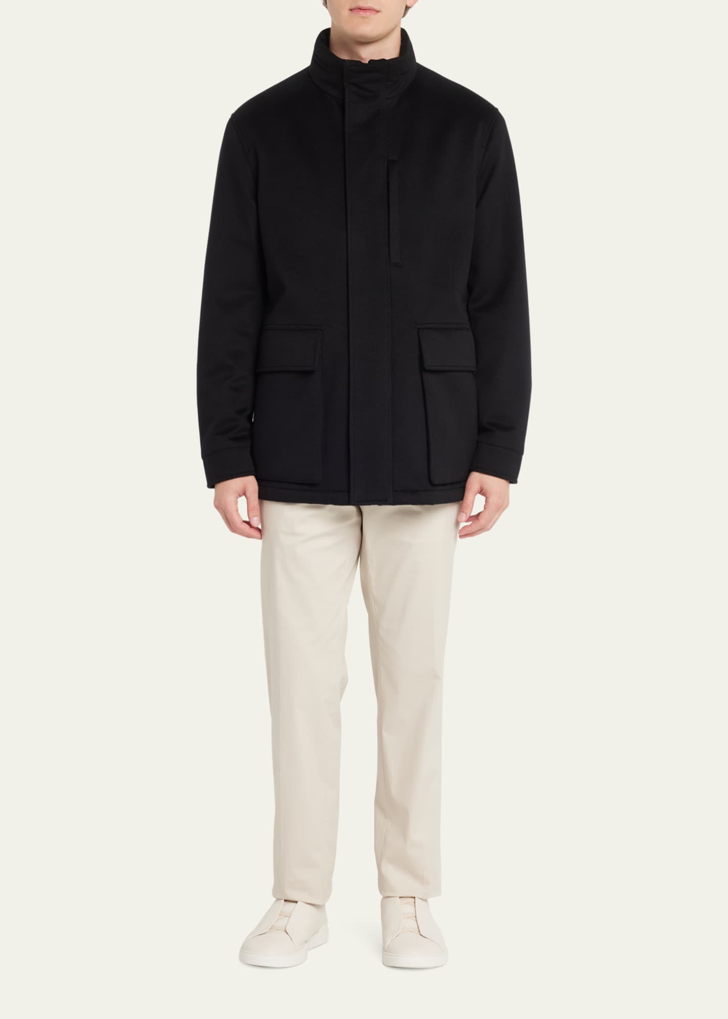 ZEGNA Men's Oasi Cashmere Elements Coat - Bergdorf Goodman