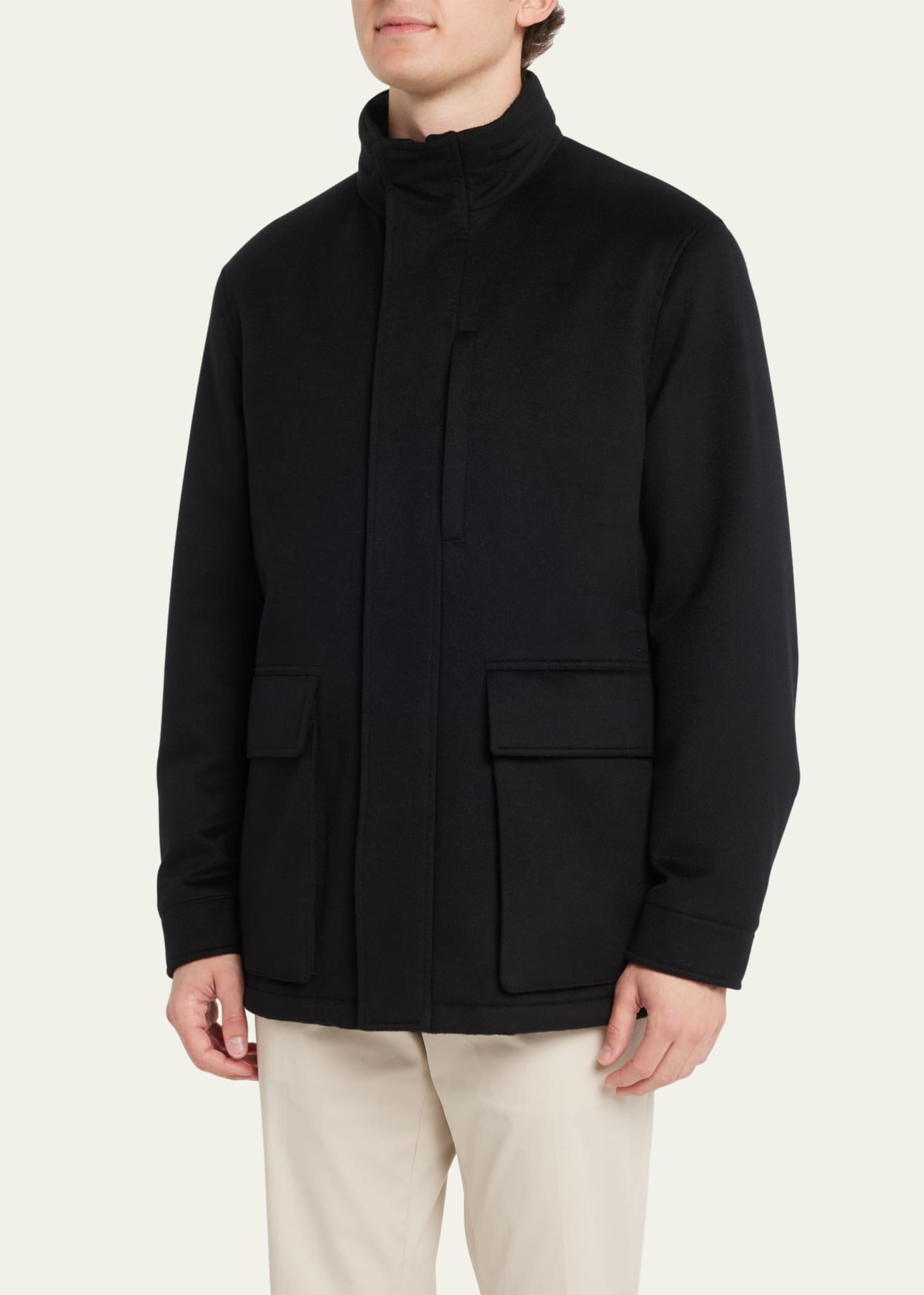 ZEGNA Men s Oasi Cashmere Elements Coat Bergdorf Goodman