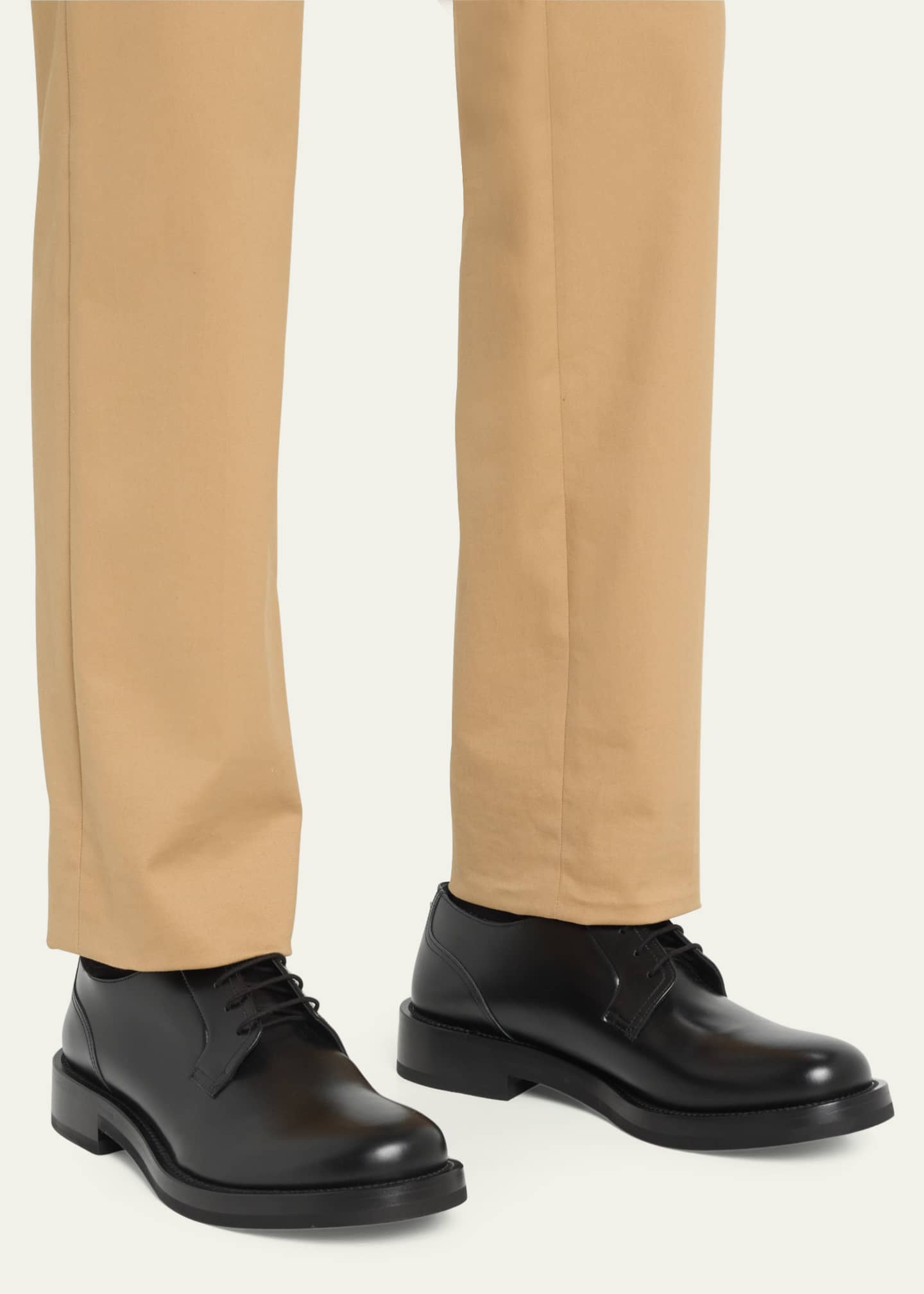 Valentino Garavani Men s Single Stud Leather Derby Shoes