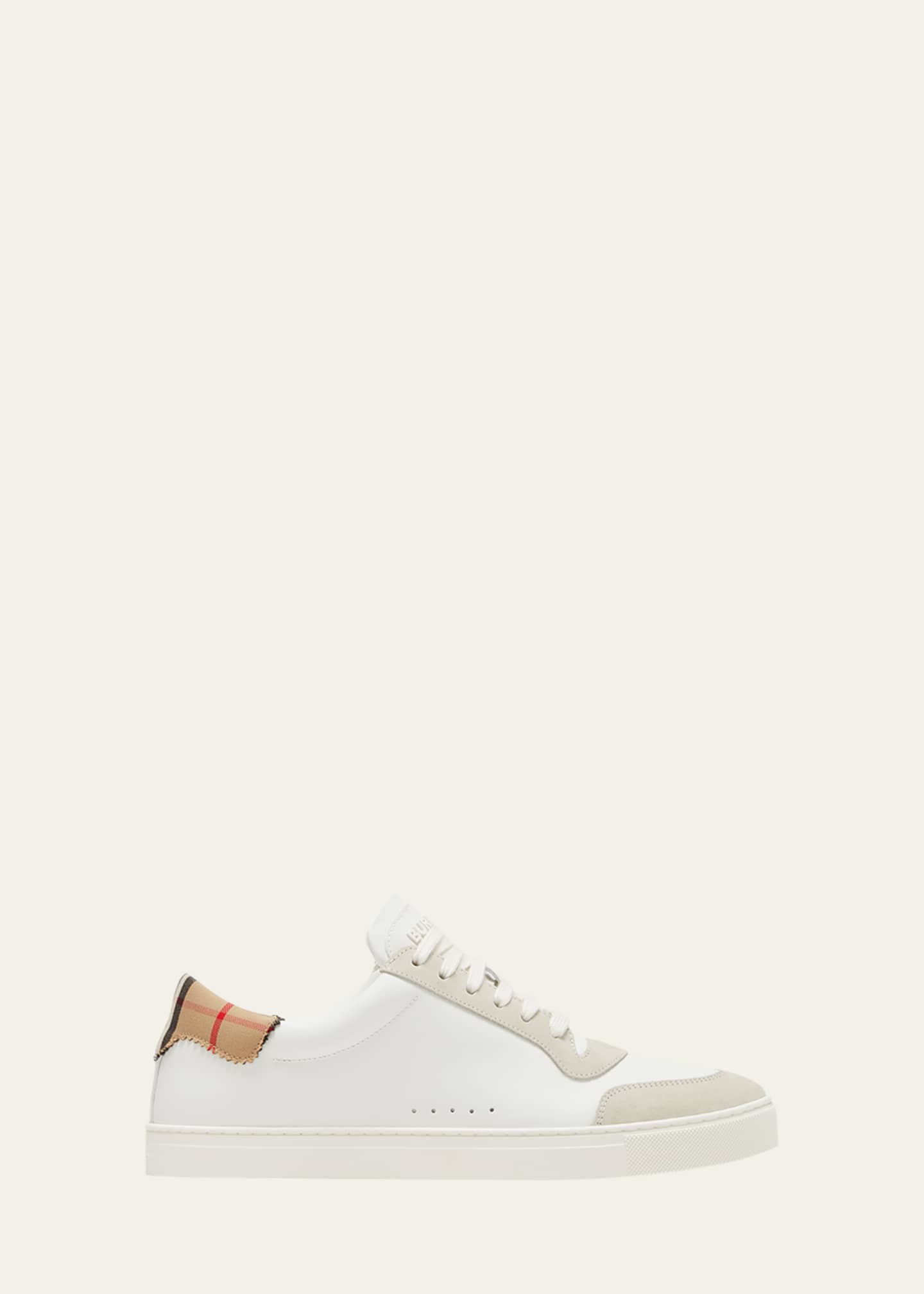 Burberry leather sneakers top