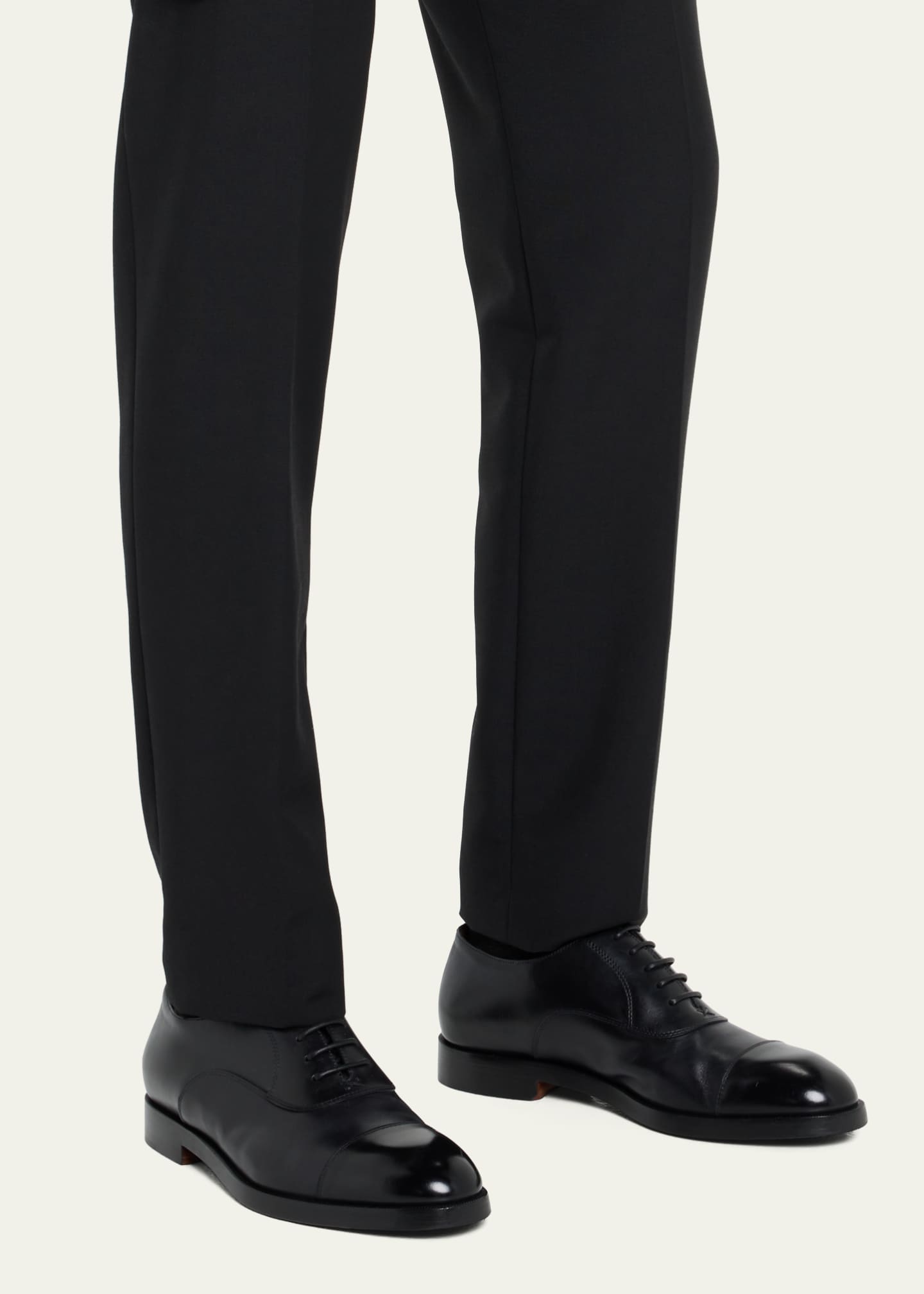 ZEGNA Men's Torino Cap Toe Leather Oxfords - Bergdorf Goodman