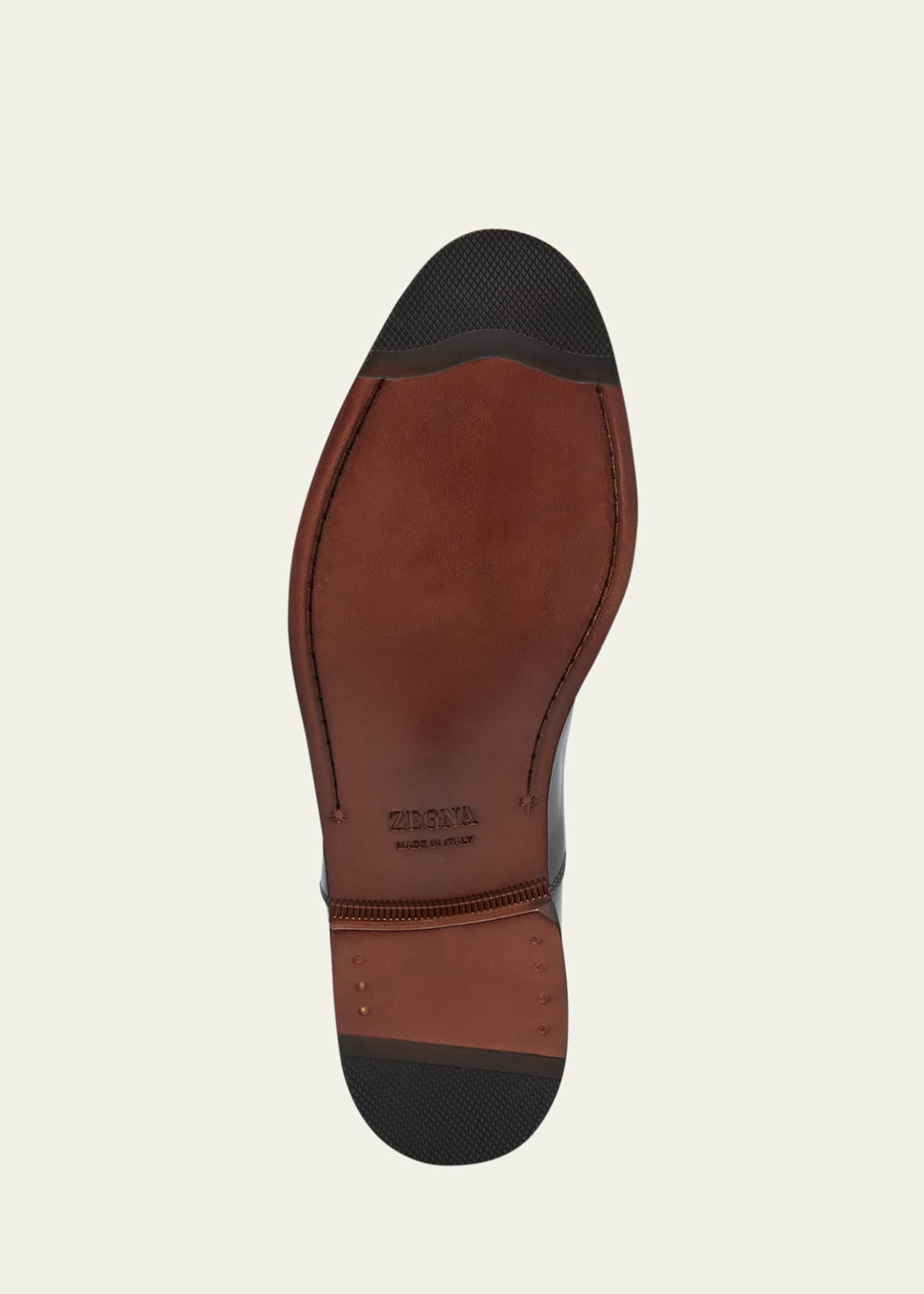 ZEGNA Men's Torino Cap Toe Leather Oxfords Image 6 of 7