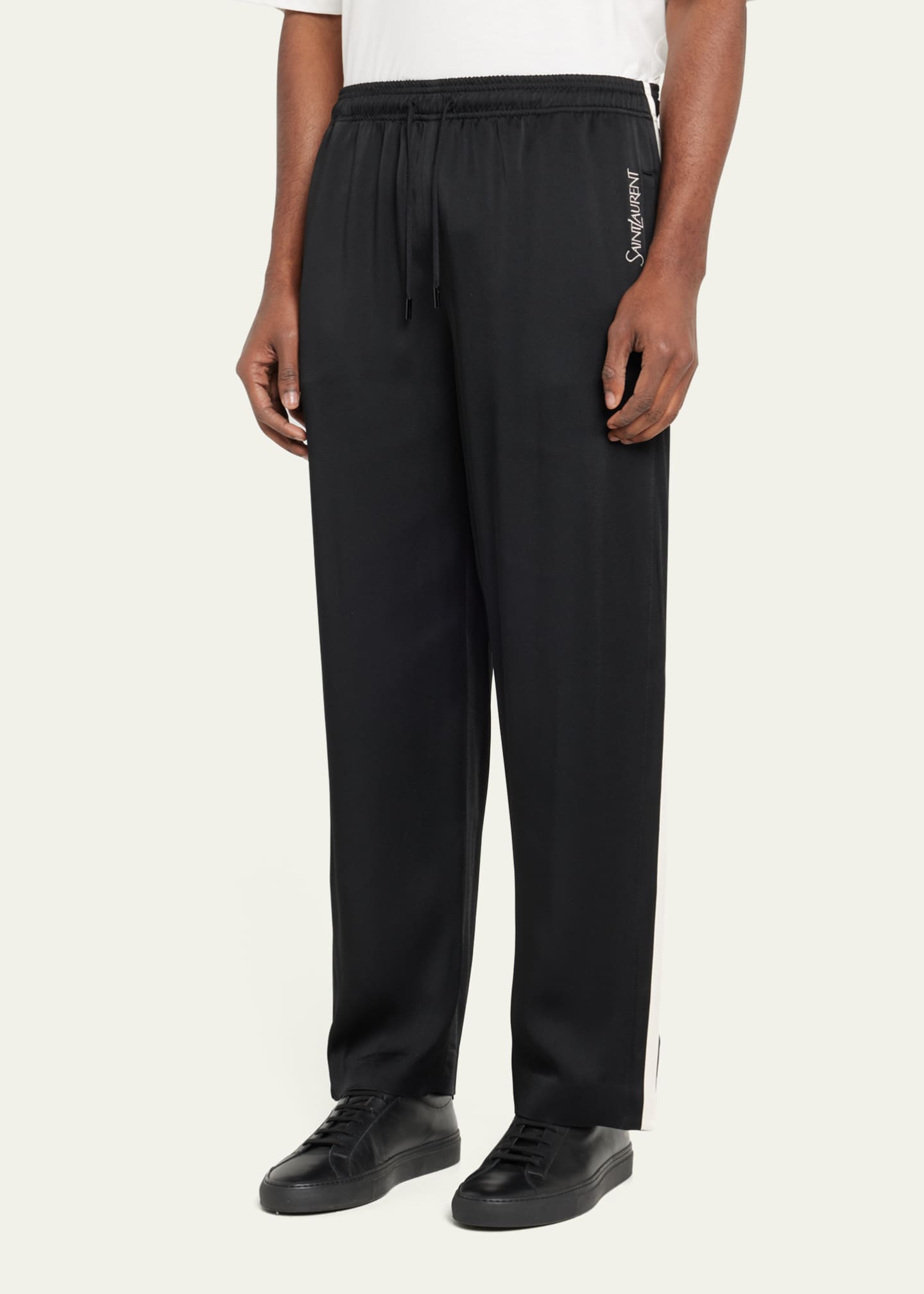Saint Laurent Men s Jersey Track Pants