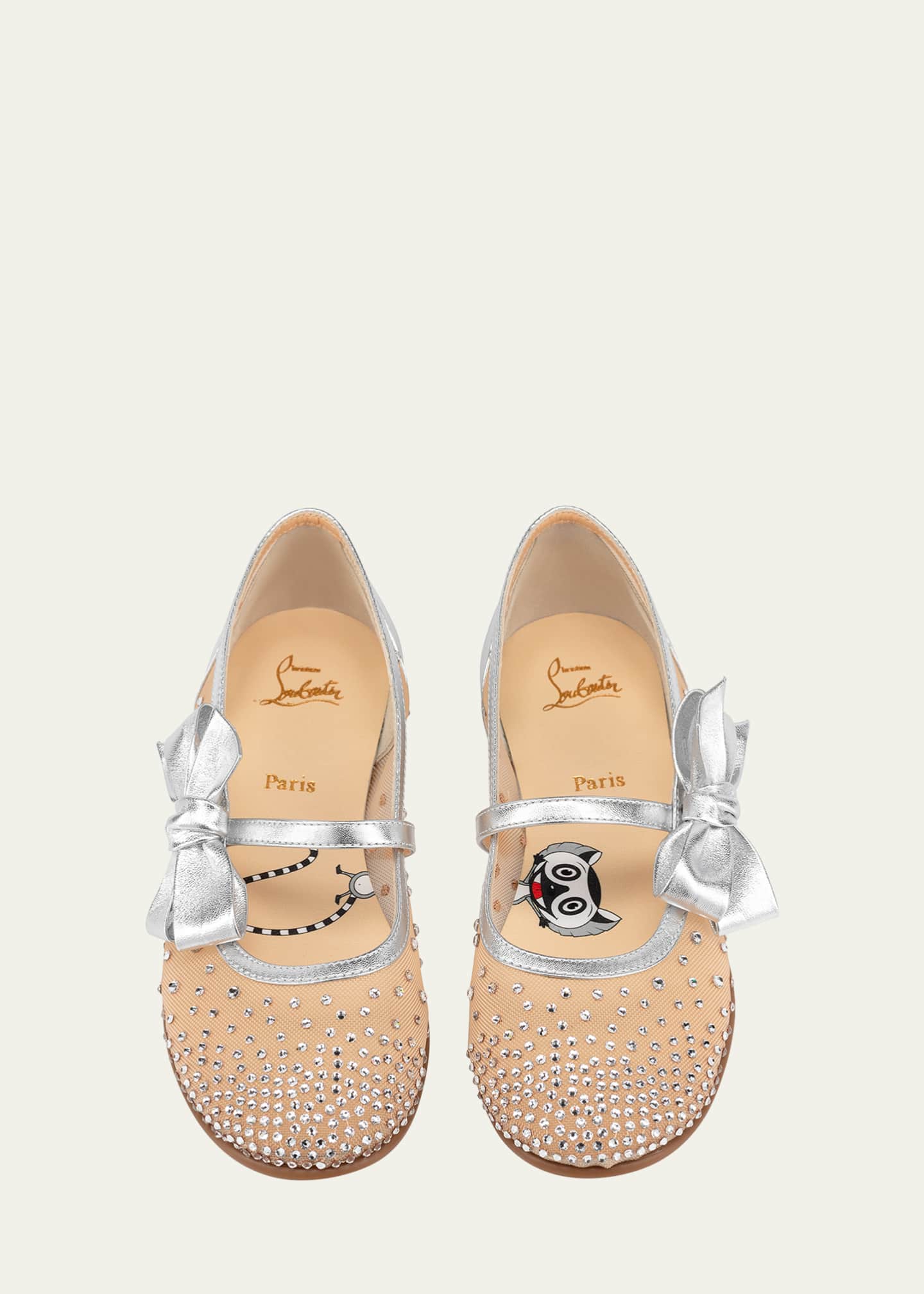 Christian Louboutin Girl's Melodie Strauss Embellished - Bergdorf