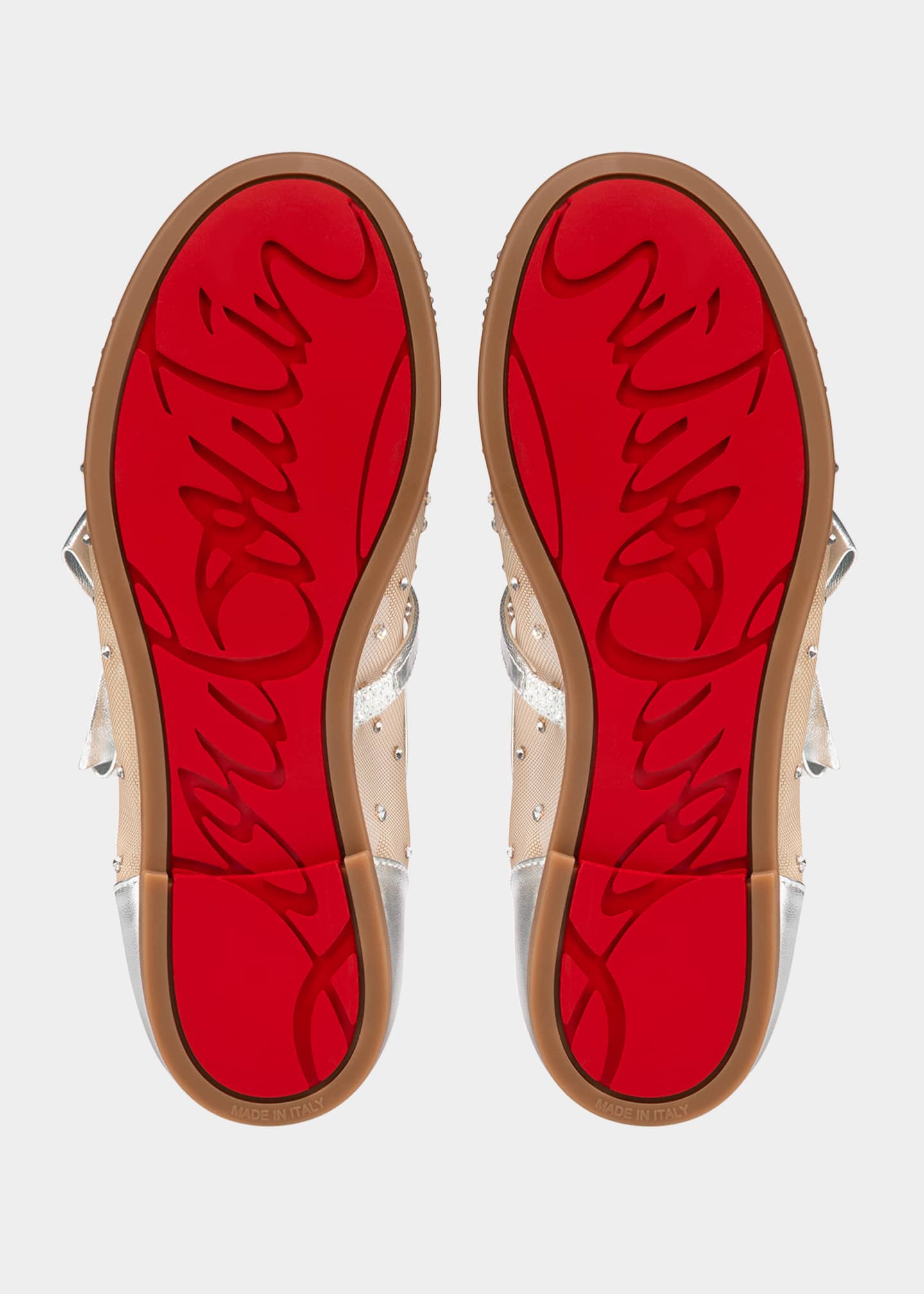 Christian Louboutin Girl's Melodie Strauss Embellished Ballerina Flats, Toddlers/Kids Image 4 of 4