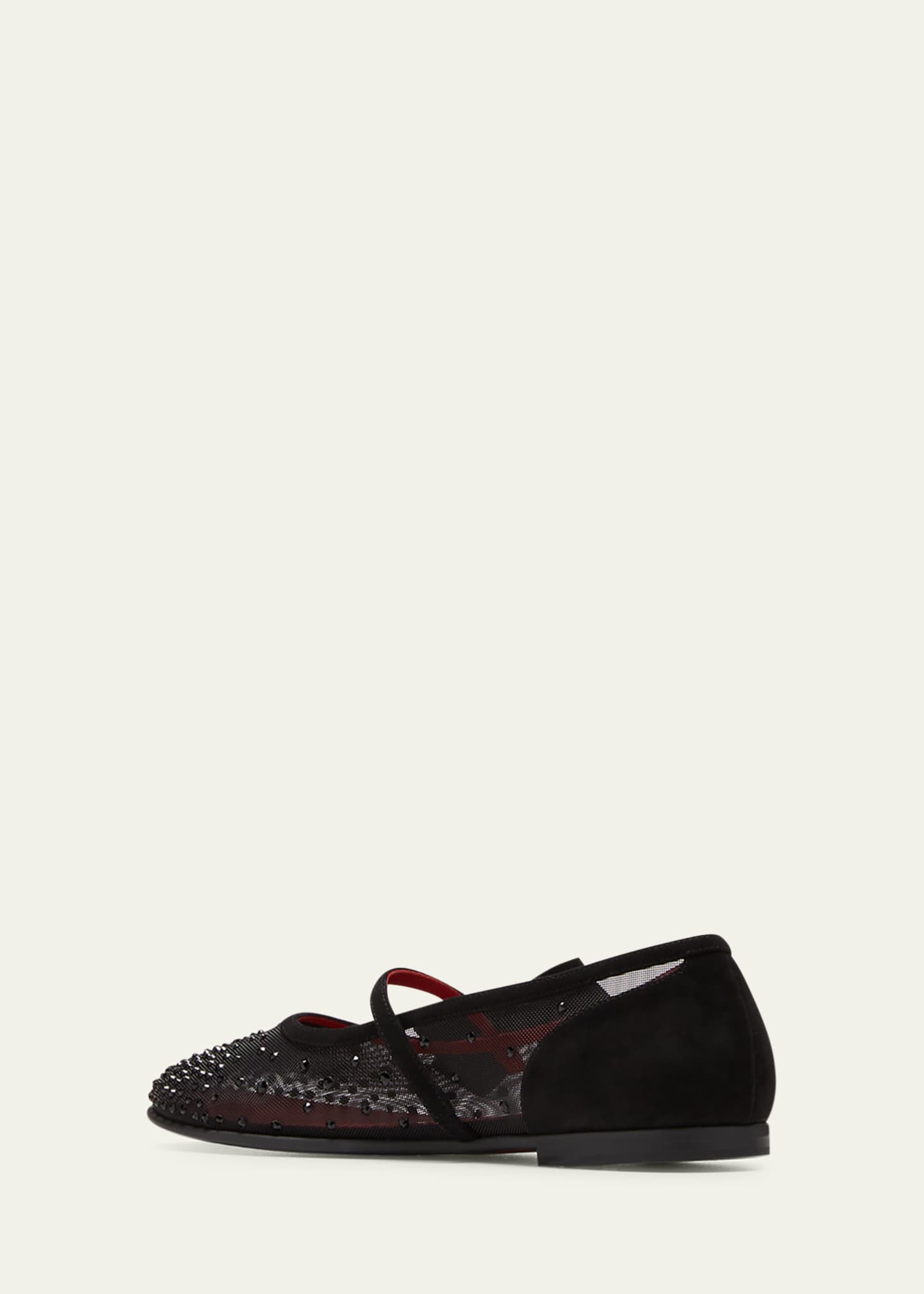 Christian Louboutin Girl's Melodie Strauss Embellished Ballerina Flats, Toddlers/Kids Image 4 of 6