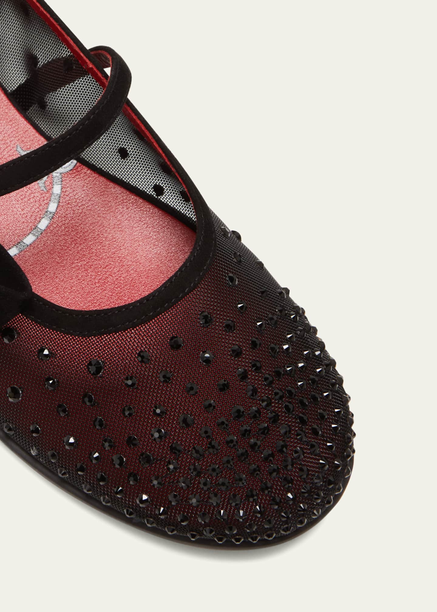 Embellished ballerina flats sales