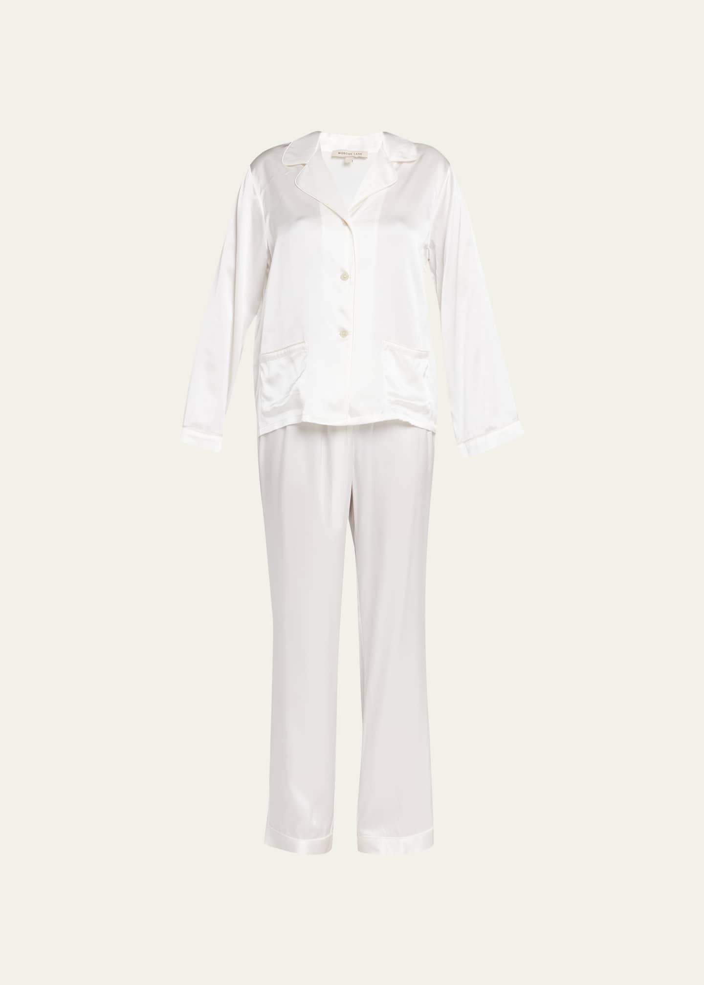 Lane Jane Chantal Silk Pajama Set Bergdorf Goodman