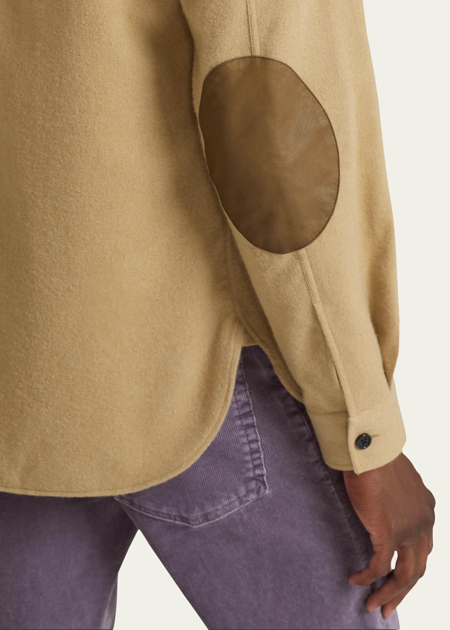 Ralph Lauren Purple Label Men's James Elbow-Patch Sport Shirt 