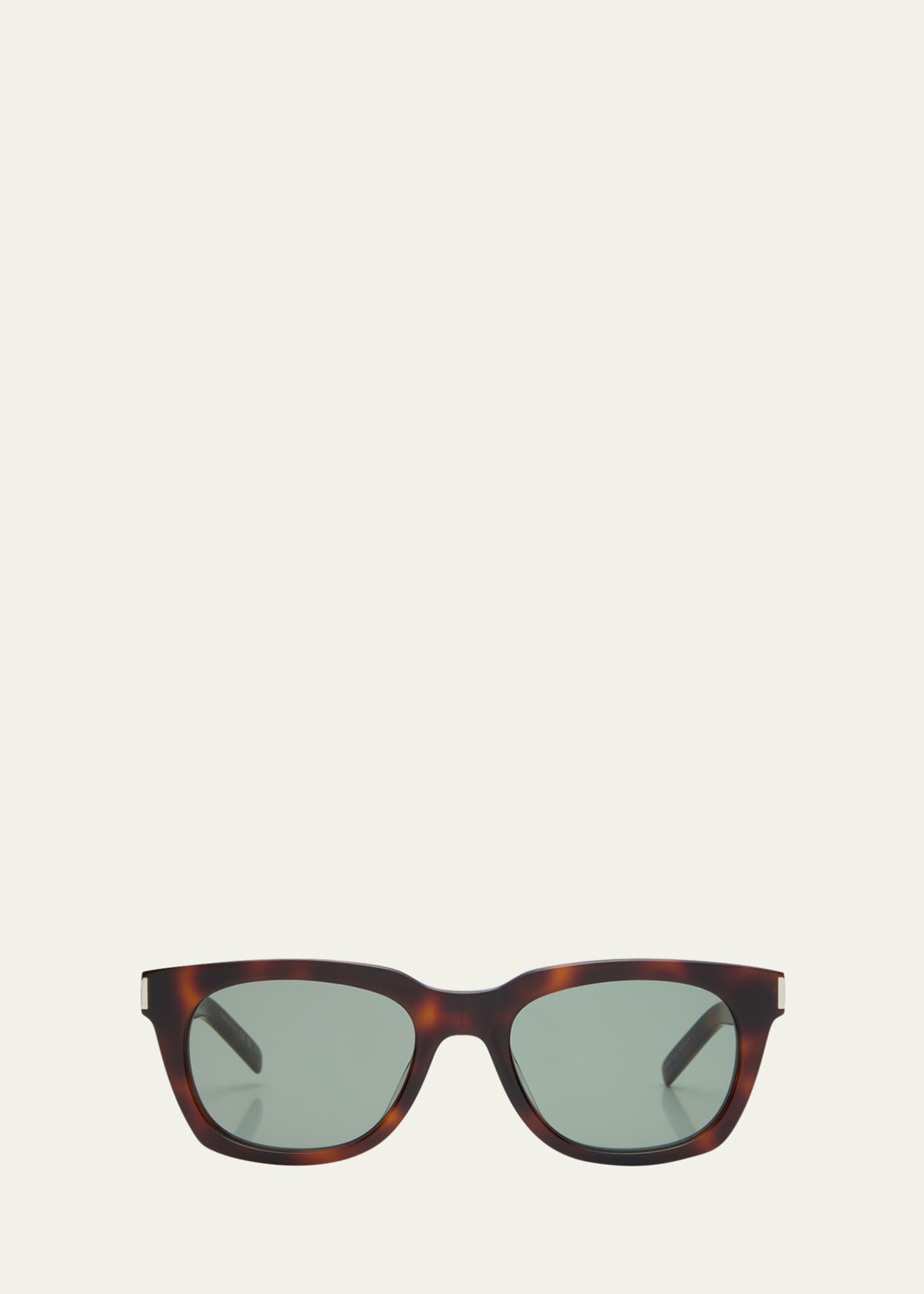 Saint Laurent Men's Combi Acetate Rectangle Sunglasses Image 1 of 4