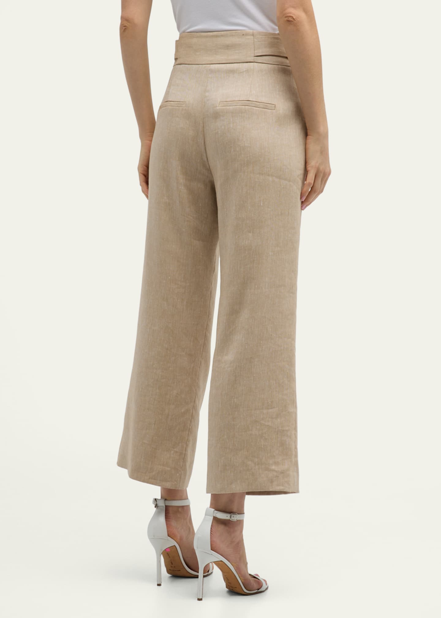 Veronica Beard Aubrie Linen Pants Image 3 of 5