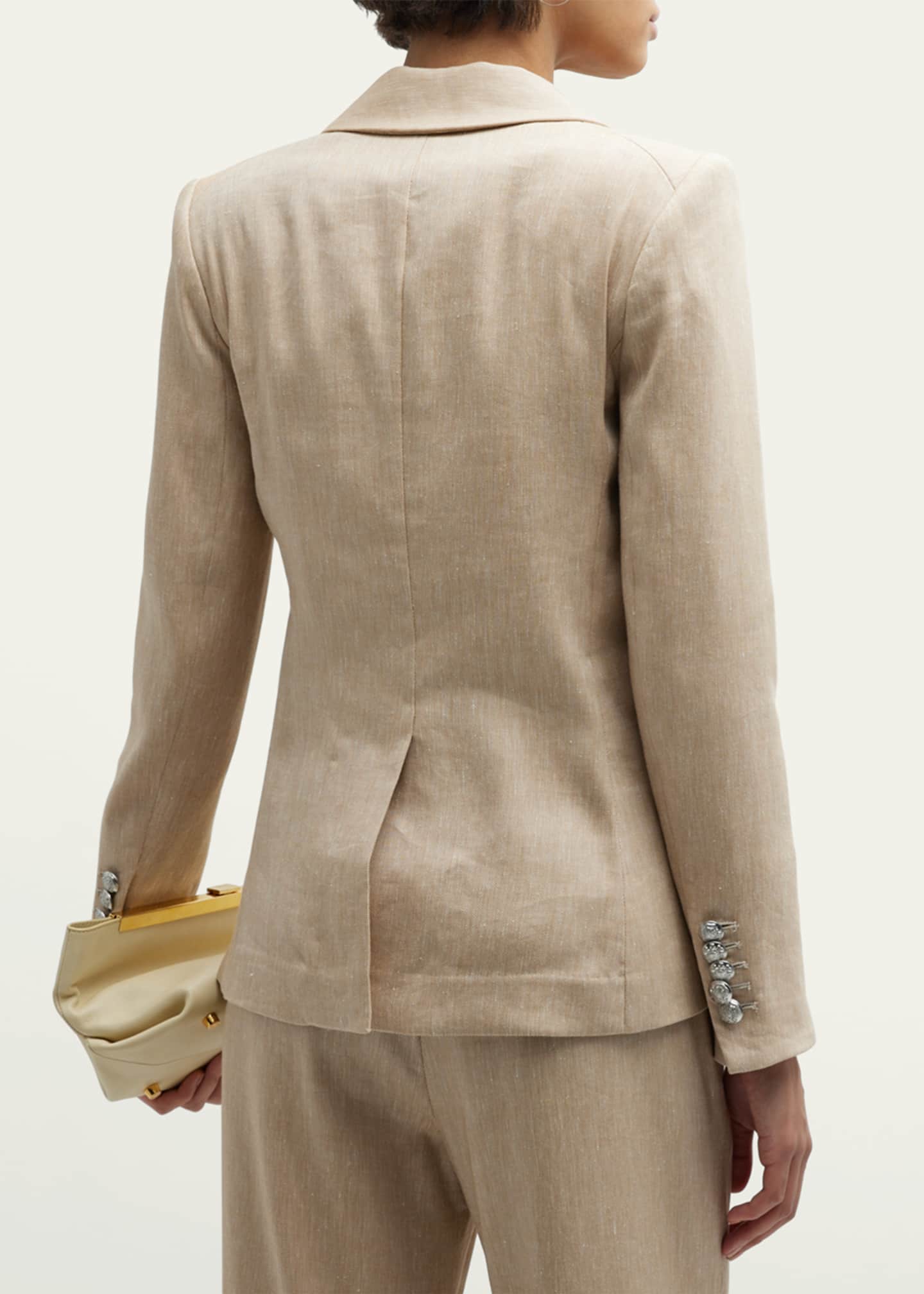 Veronica Beard Miller Linen Dickey Jacket Image 3 of 5