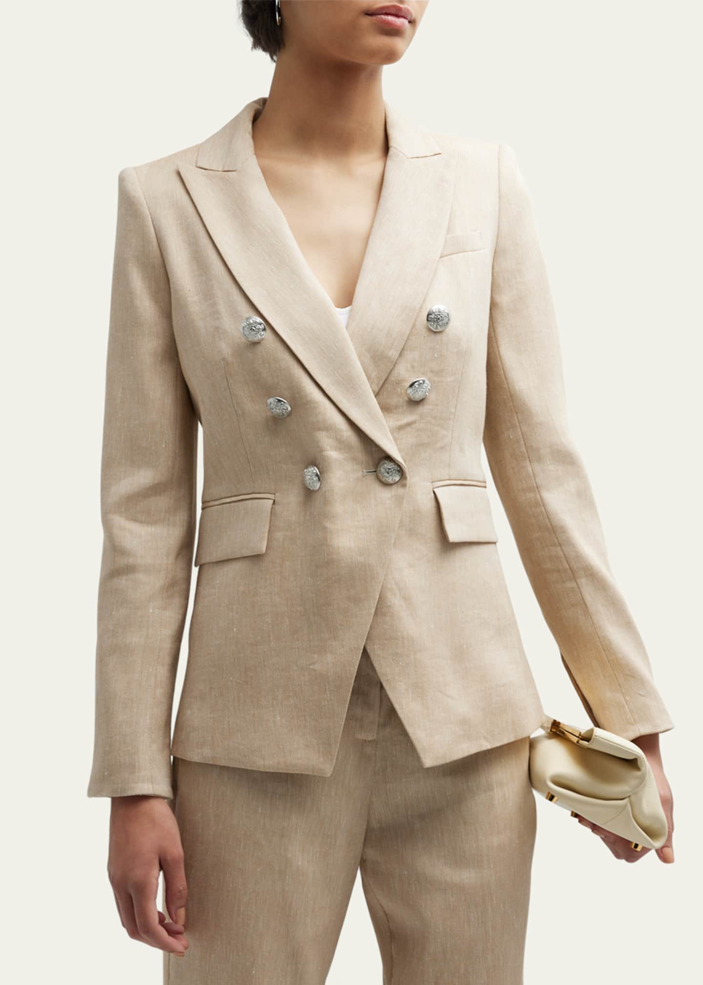 Veronica Beard Miller Linen Dickey Jacket Image 4 of 5