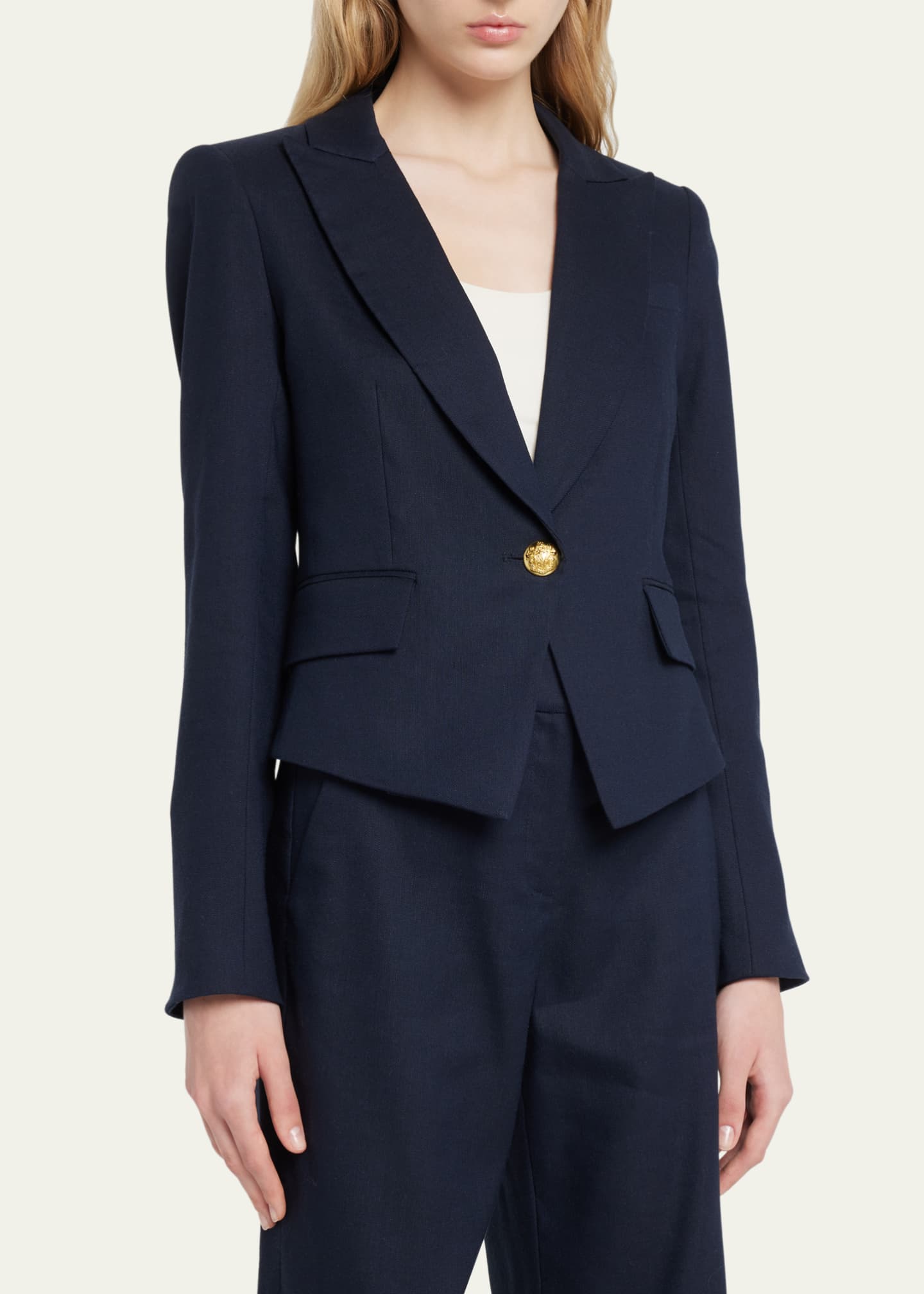Veronica Beard Hosanna Linen Dickey Jacket Image 4 of 5