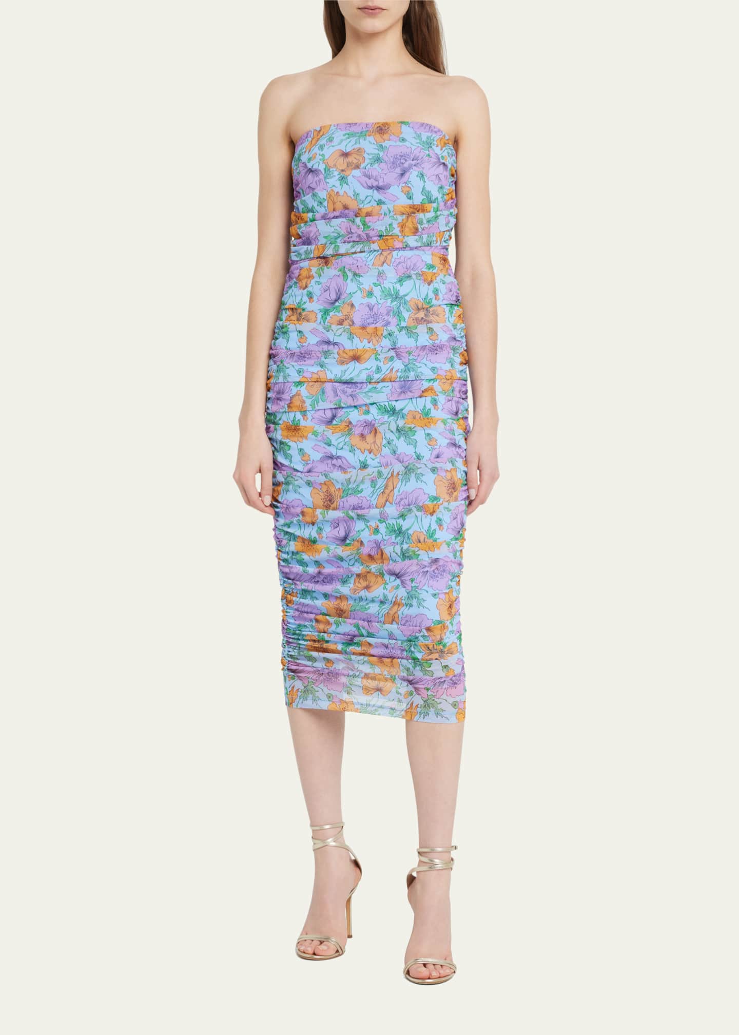 Veronica Beard Quiana Strapless Floral Bodycon Dress Bergdorf Goodman