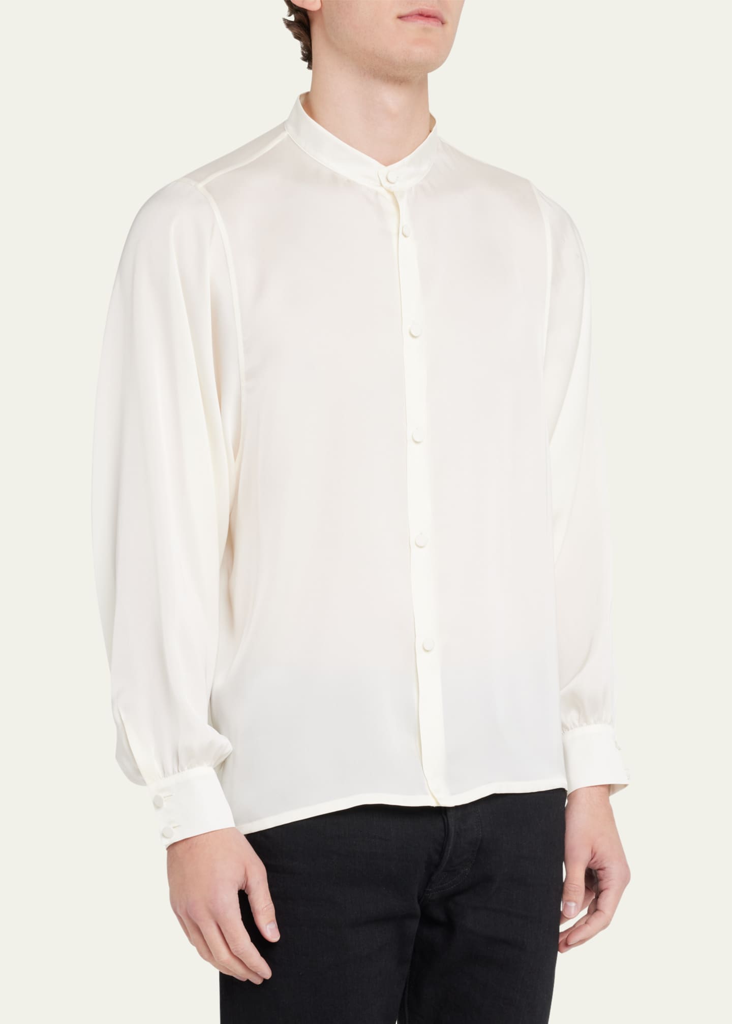 Saint laurent collar shirt top