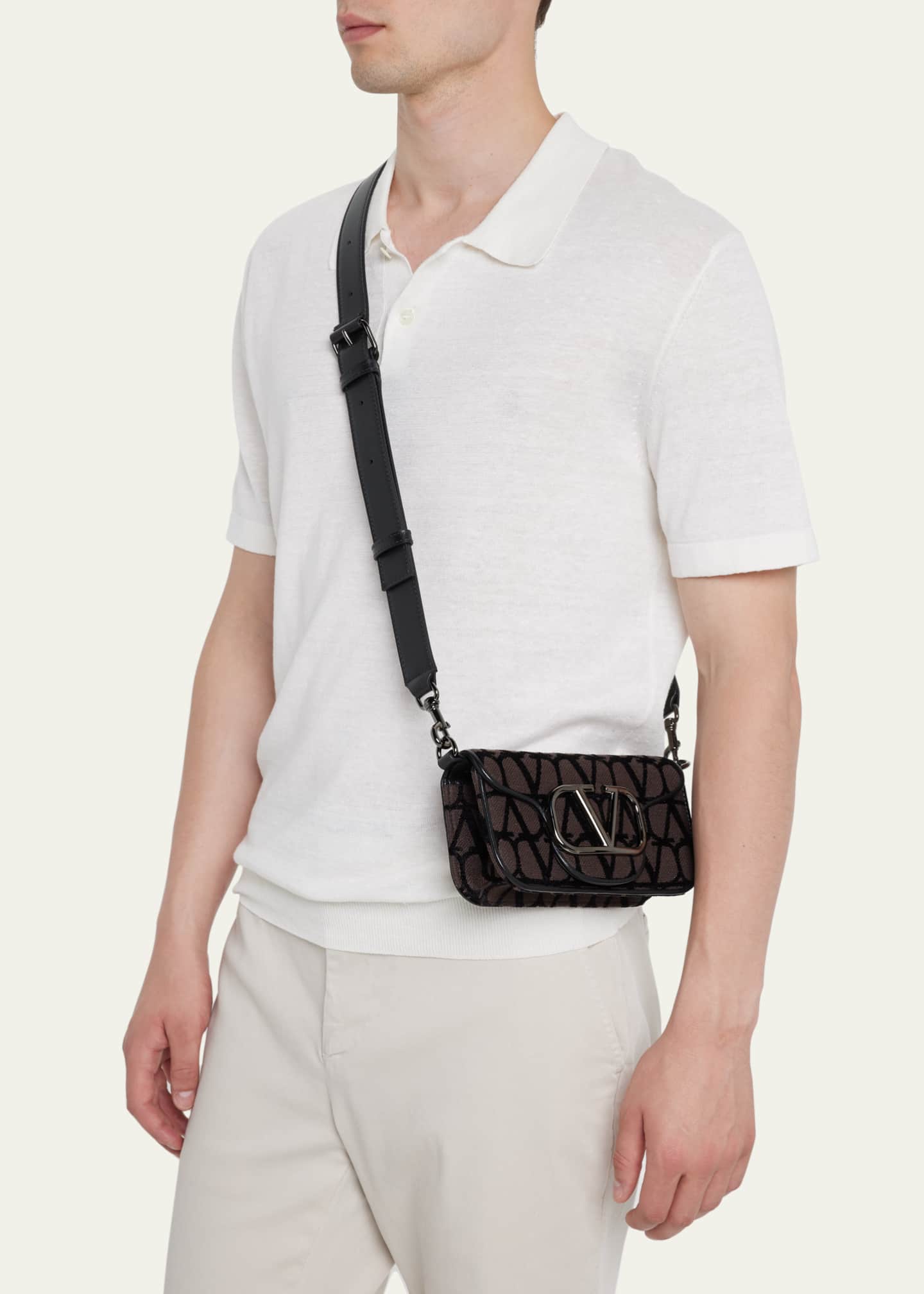 Valentino Garavani Men's VLTN Nylon Mini Backpack - Bergdorf Goodman