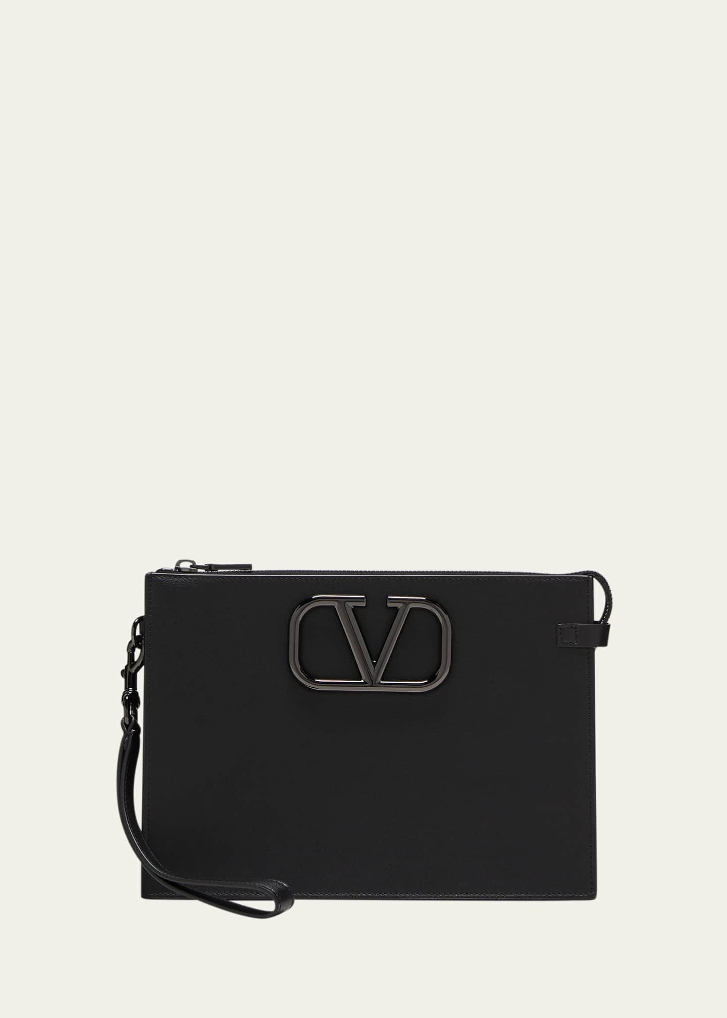VLOGO leather shoulder bag