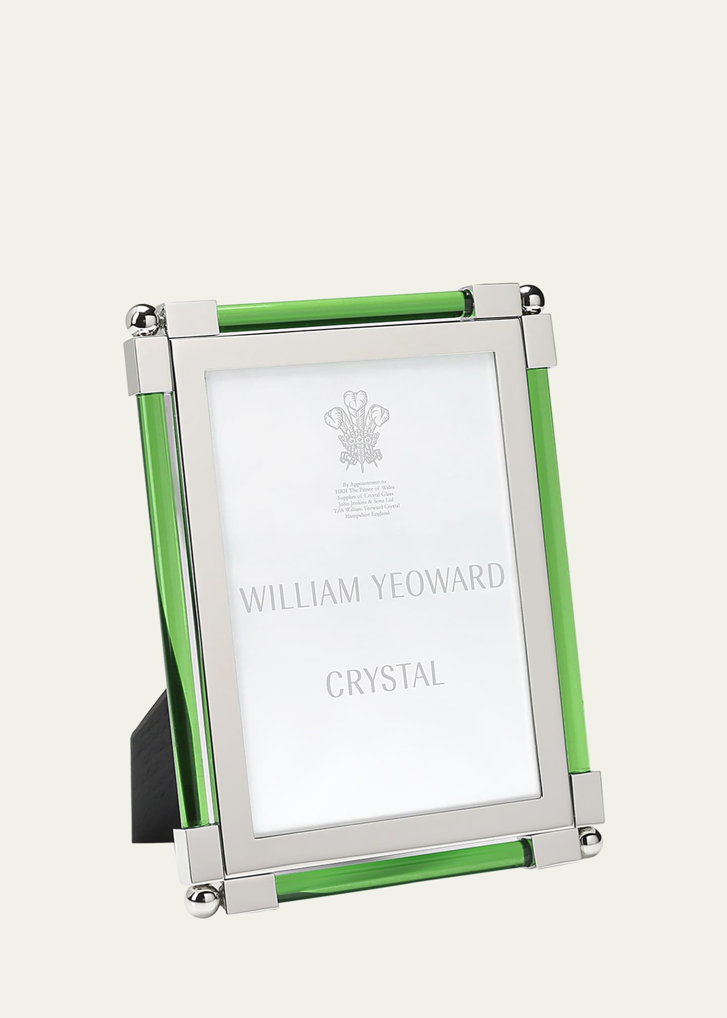 William Yeoward Crystal New Classic Green Frame, 5 x 7