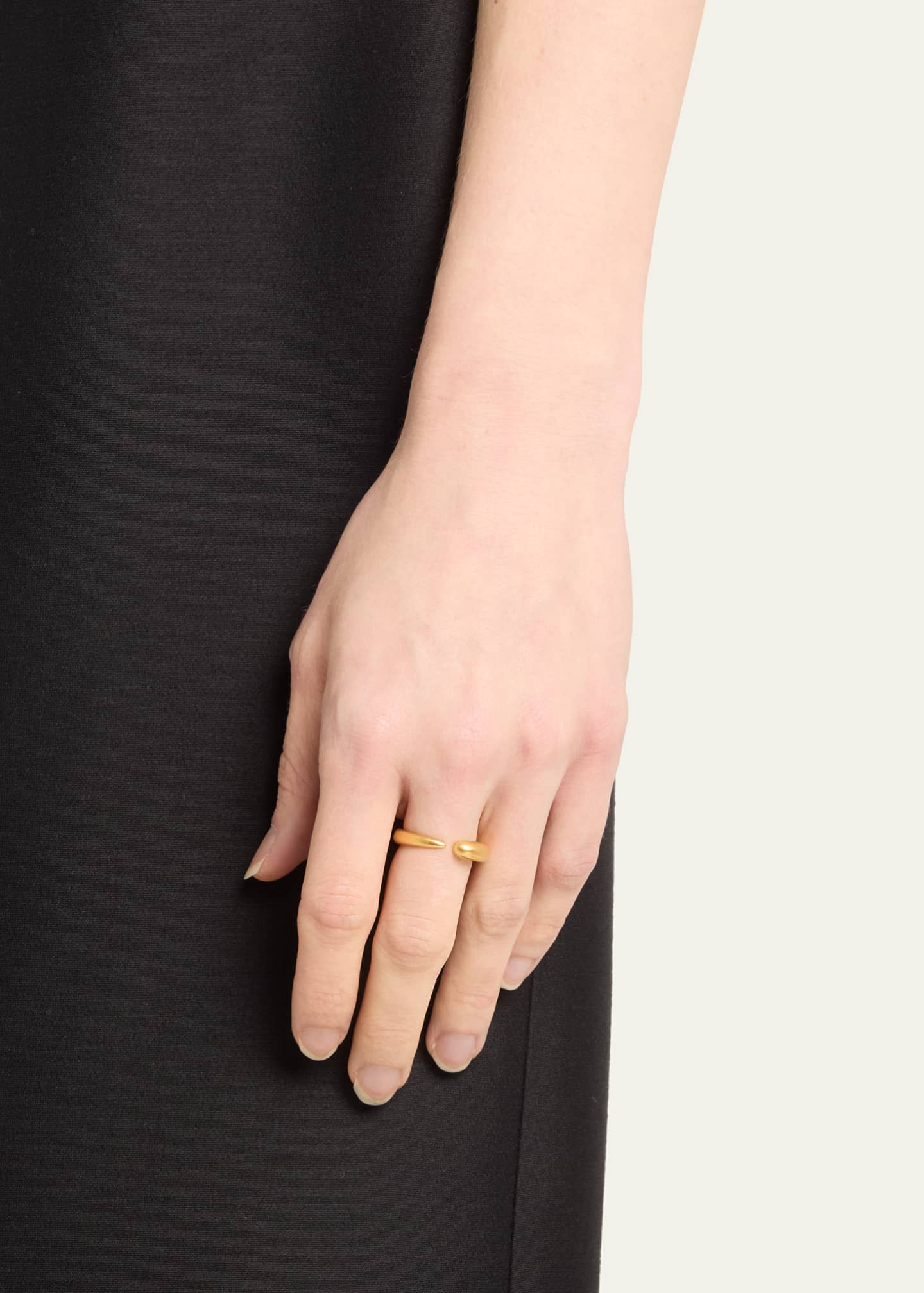 KHIRY Khartoum Stacking Ring in Nude Matte 18K Gold Vermeil Image 2 of 4