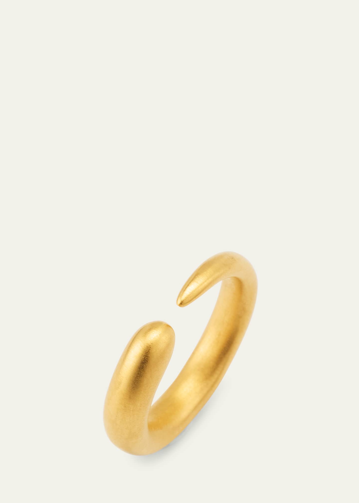 KHIRY Khartoum Stacking Ring in Nude Matte 18K Gold Vermeil Image 3 of 4