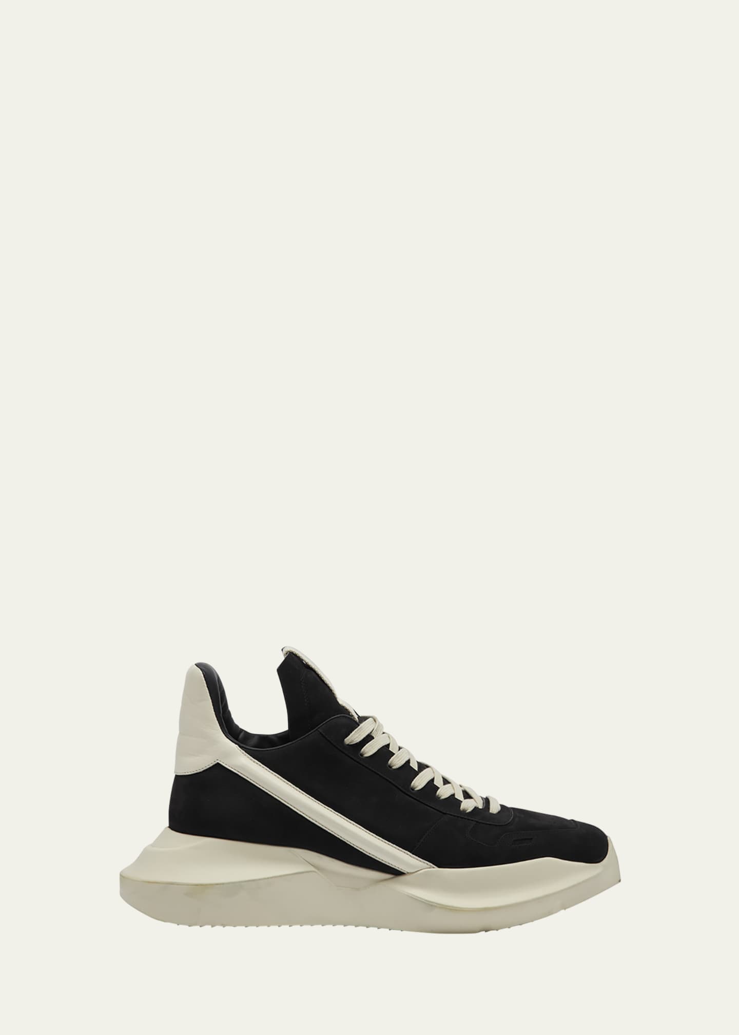 Rick Owens Men's Leather Geth Runner High-Top Sneakers - Bergdorf