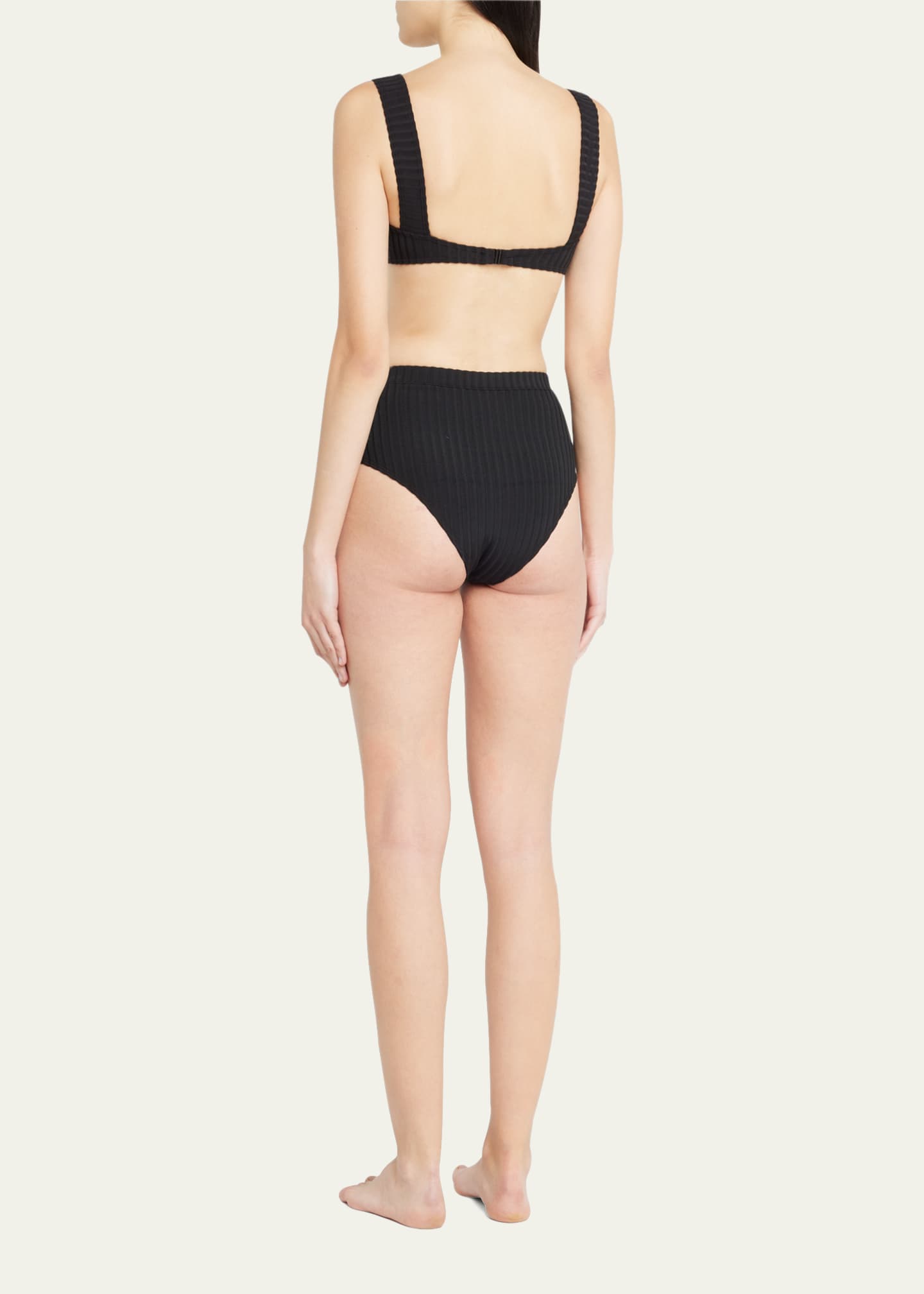 Solid and striped high waisted bikini shop