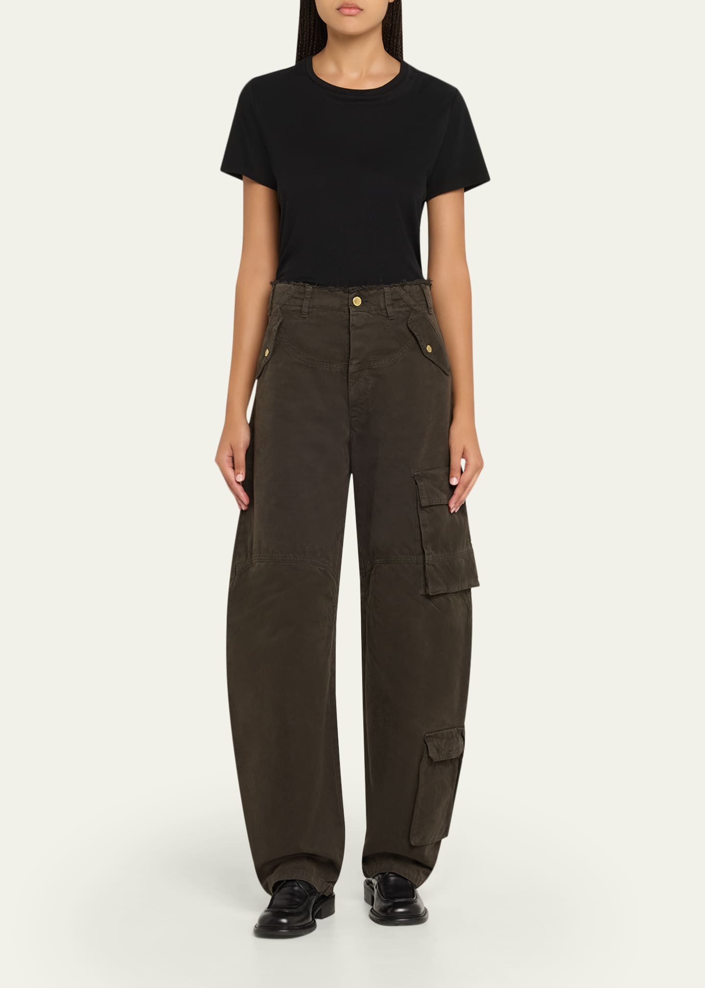 Rosalind Wide-Leg Baggy Cargo Jeans